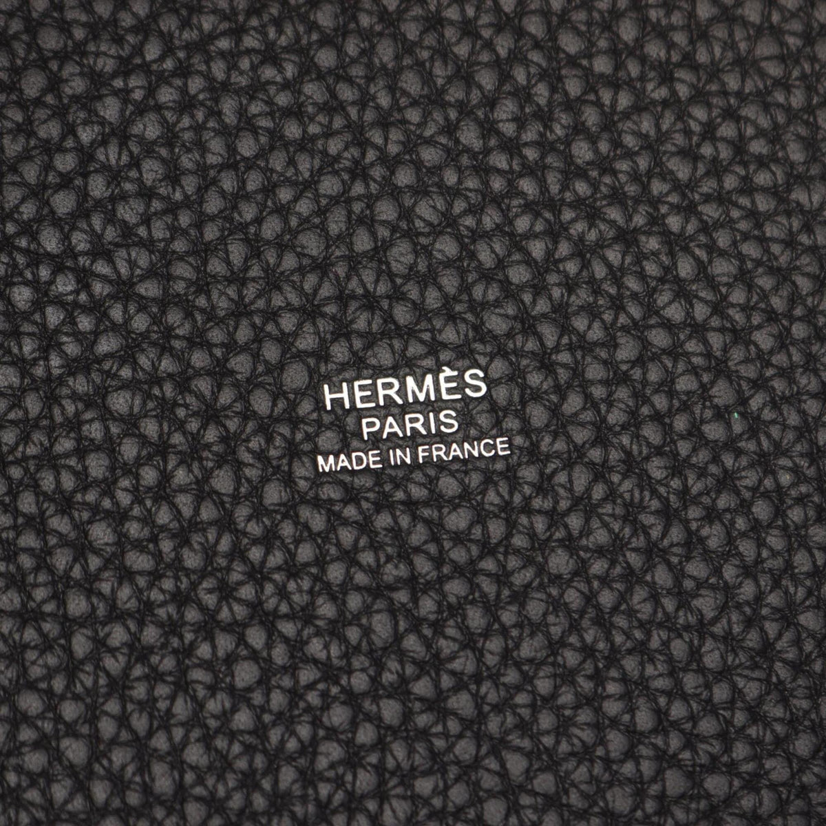 Hermes Black Taurillon Clemence Leather Handbag (Pre-Owned)