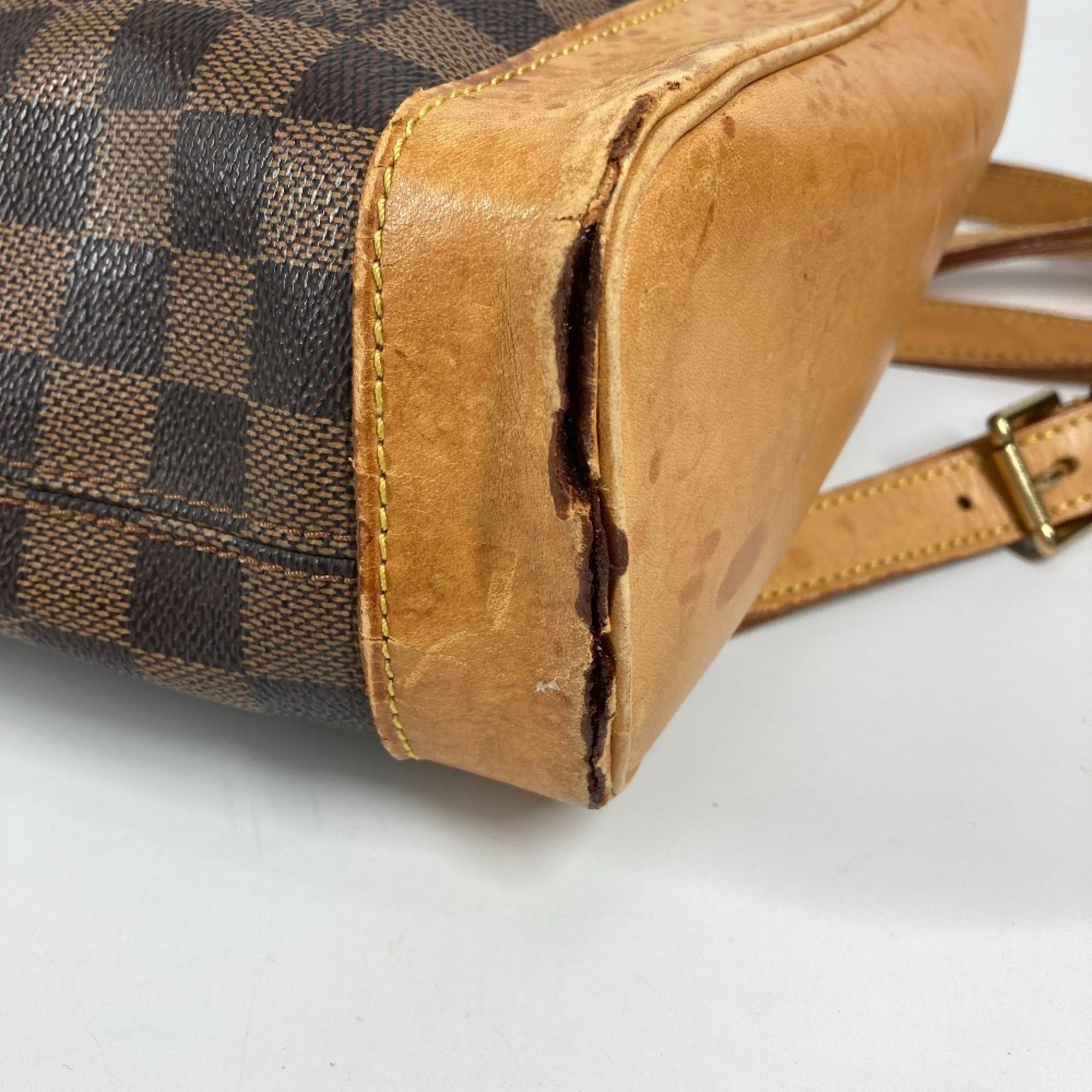 Louis Vuitton Brown Ebene Damier Canvas Backpack (Pre-Owned)
