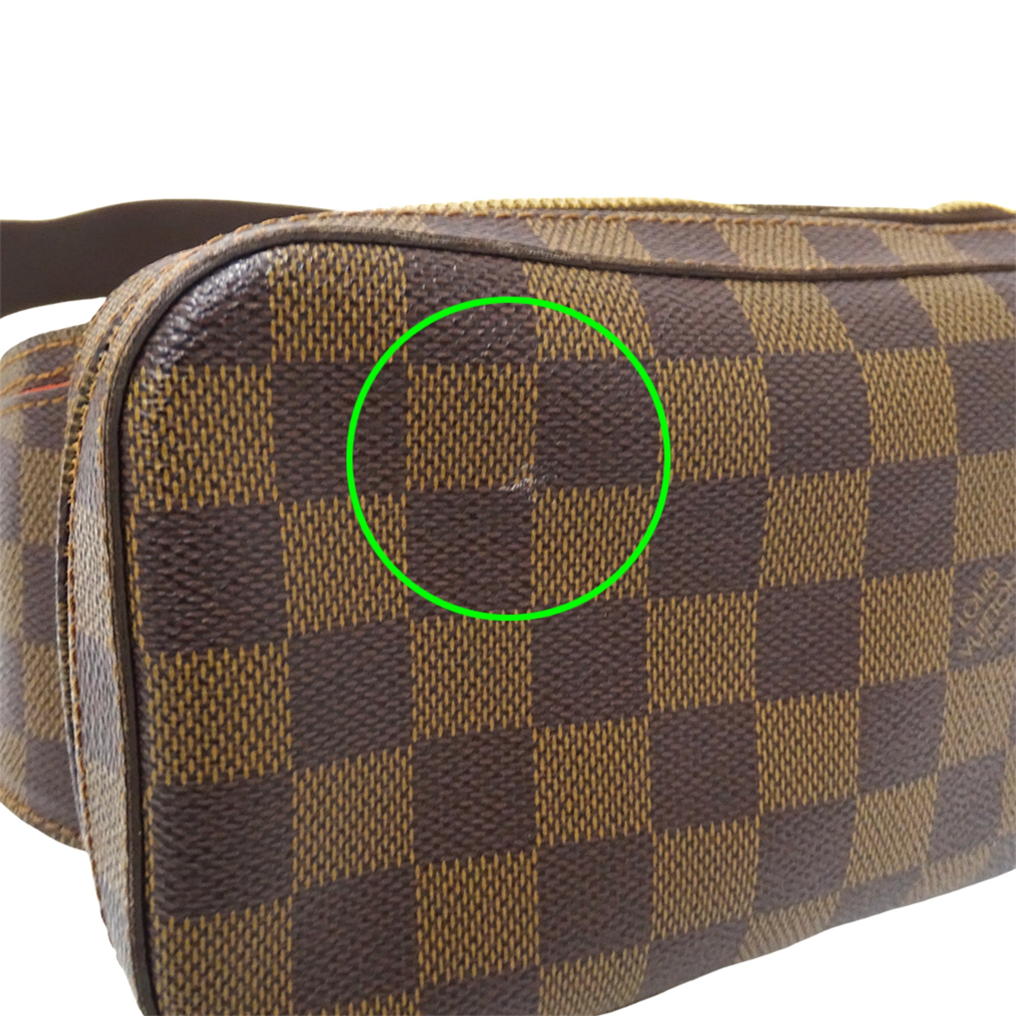 Louis Vuitton Brown Damier Canvas Handbag Sling Bag (Pre-Owned)
