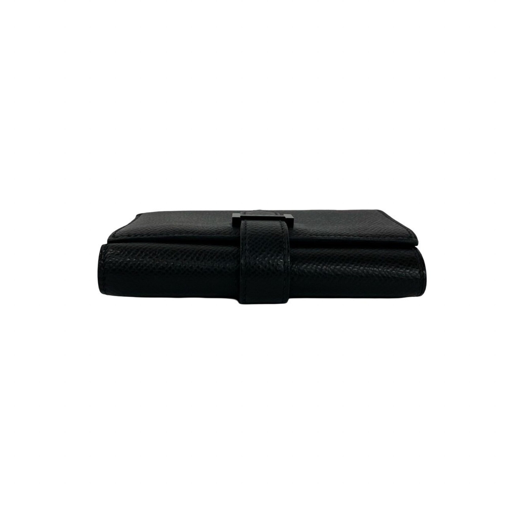 Hermes Black Epsom Leather Wallet (Tri-Fold) (Pre-Owned)