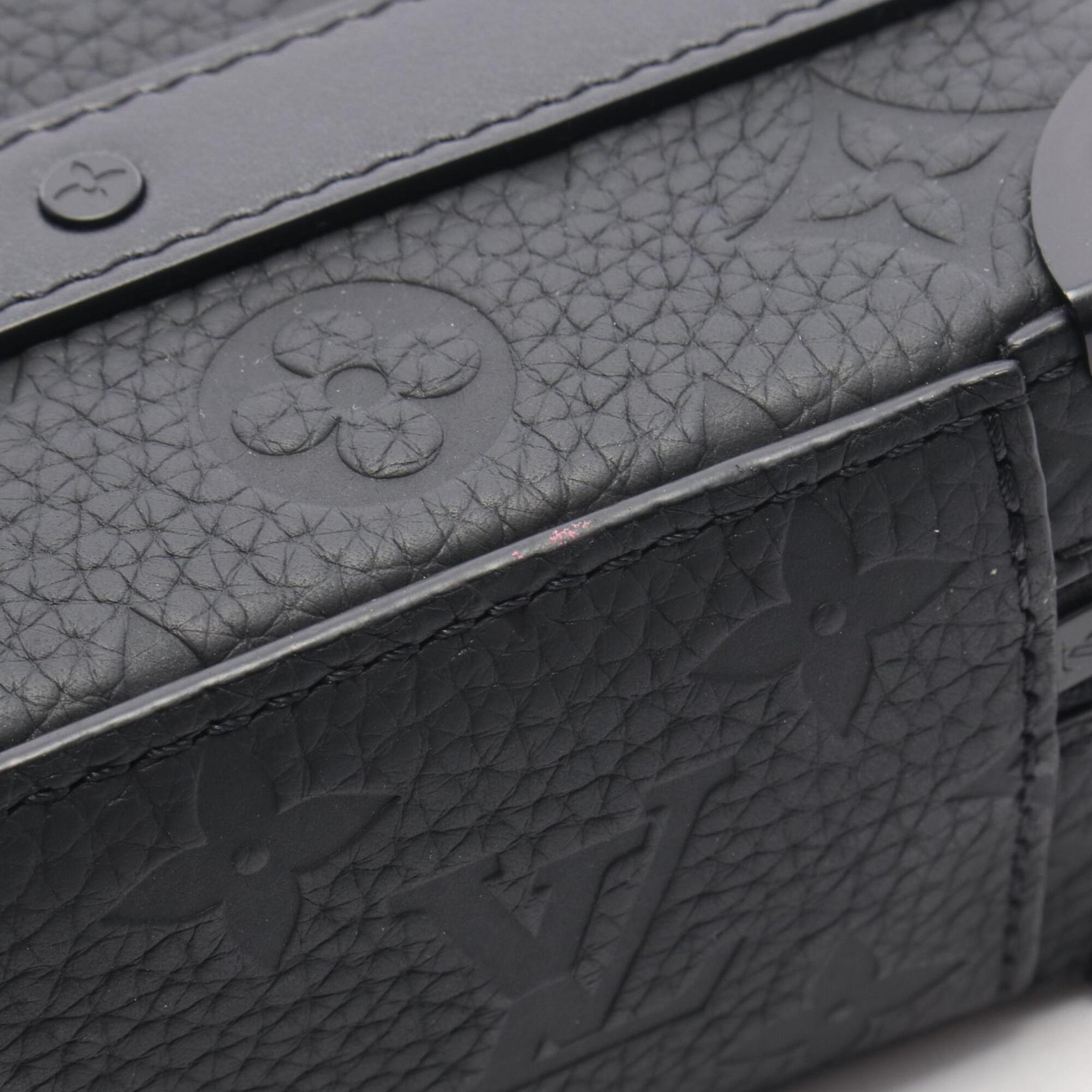 Louis Vuitton Black Noir Monogram Leather Handbag Shoulder Bag (Pre-Owned)