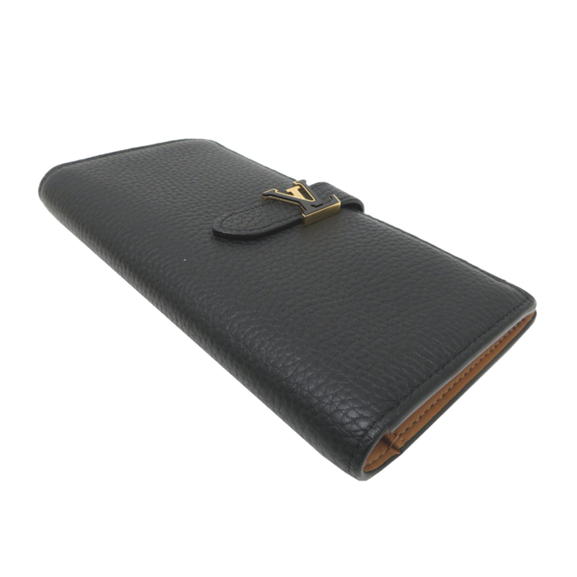 Louis Vuitton Black Leather Wallet (Bi-Fold) (Pre-Owned)