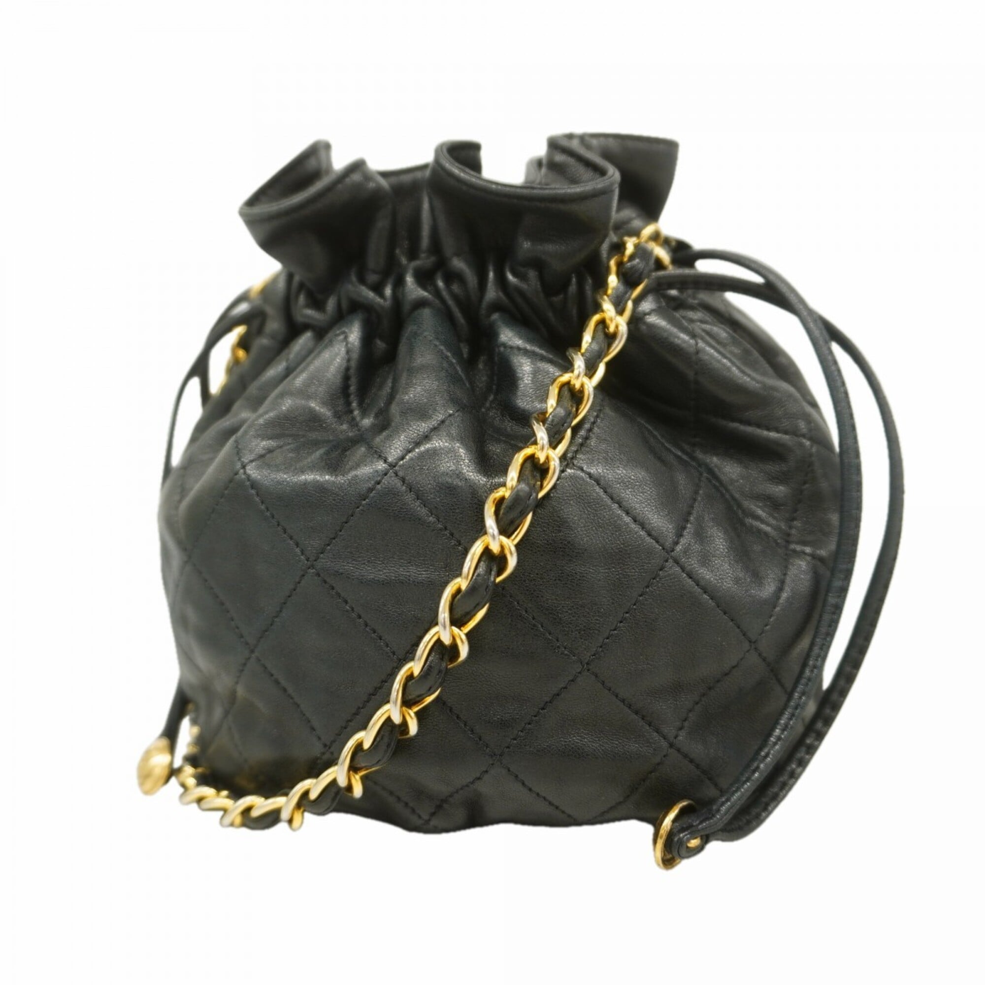Chanel Black Leather Shoulder Bag (Pre-Owned)