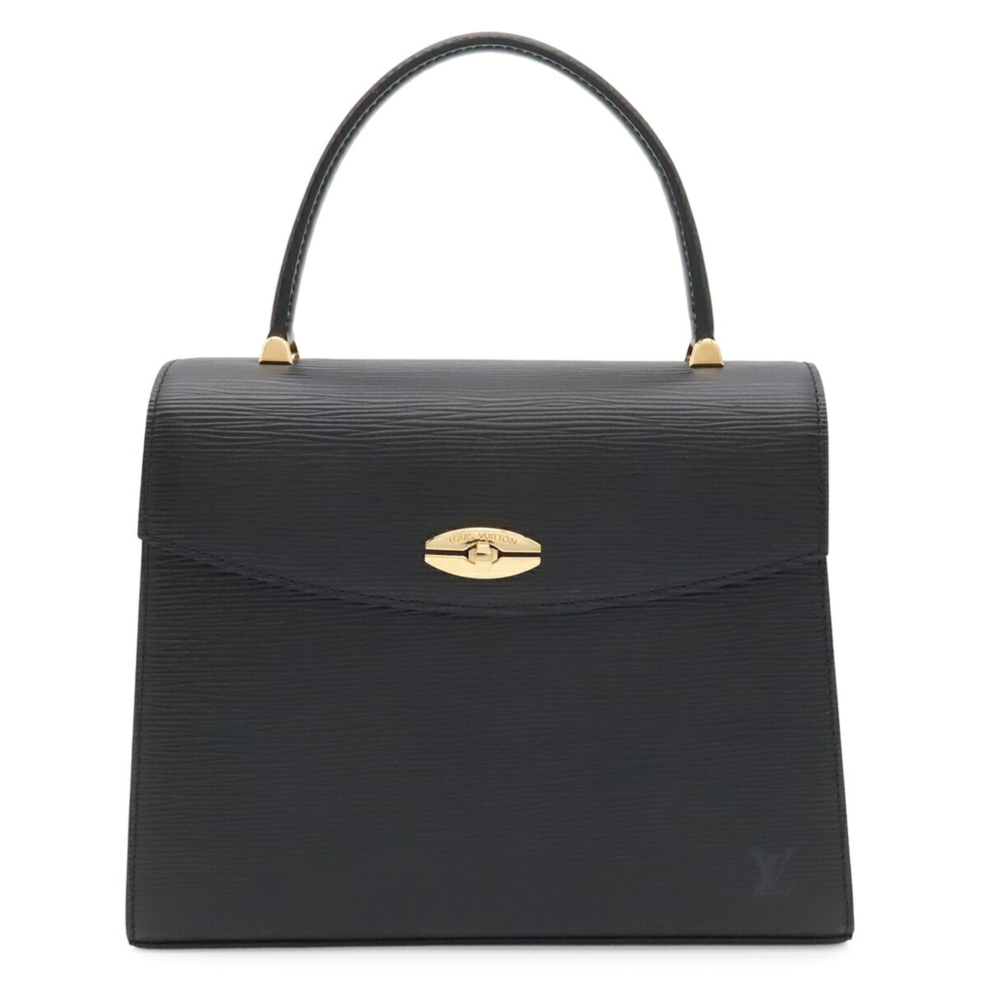 Louis Vuitton Epi Black Noir Epi Leather Handbag (Pre-Owned)