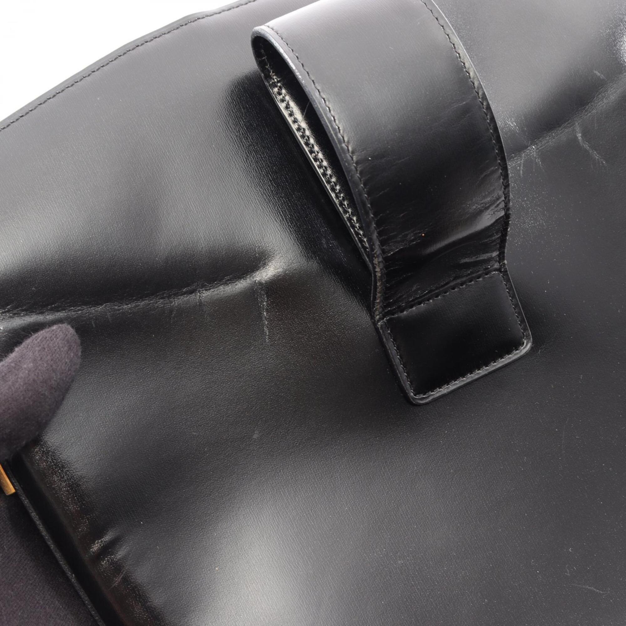 Celine Black Leather Handbag Shoulder Bag (Pre-Owned)