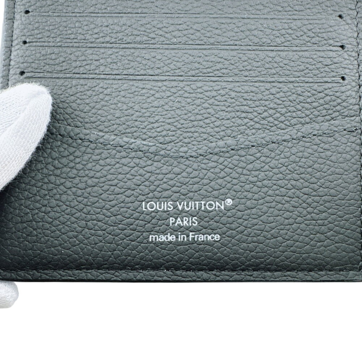 Louis Vuitton Black Damier Canvas Wallet (Bi-Fold) (Pre-Owned)