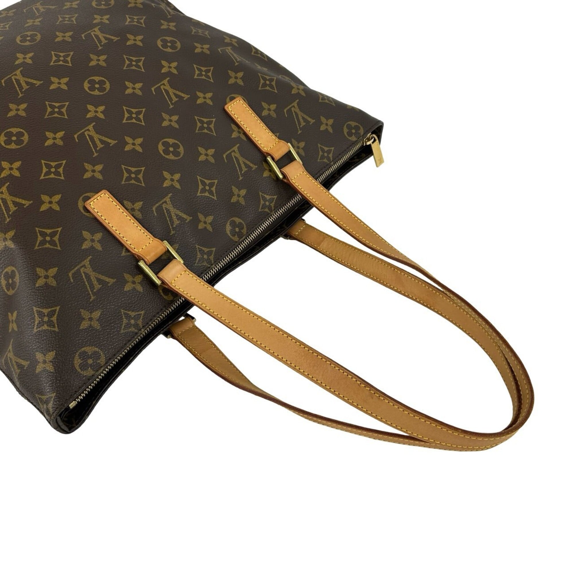 Louis Vuitton Brown Leather Pvc Shoulder Bag Tote Bag (Pre-Owned)