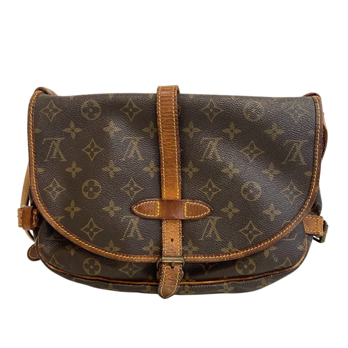 Louis Vuitton Brown Leather Shoulder Bag (Pre-Owned)