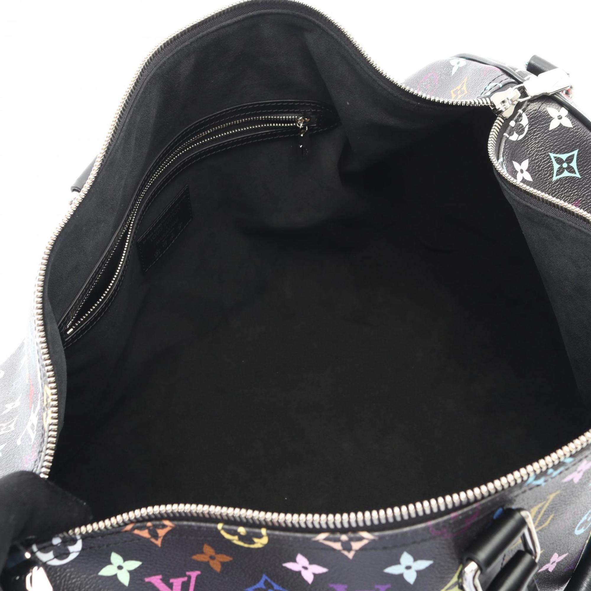 Louis Vuitton Black Multi-Color Monogram Multicolore Leather Boston Bag (Pre-Owned)