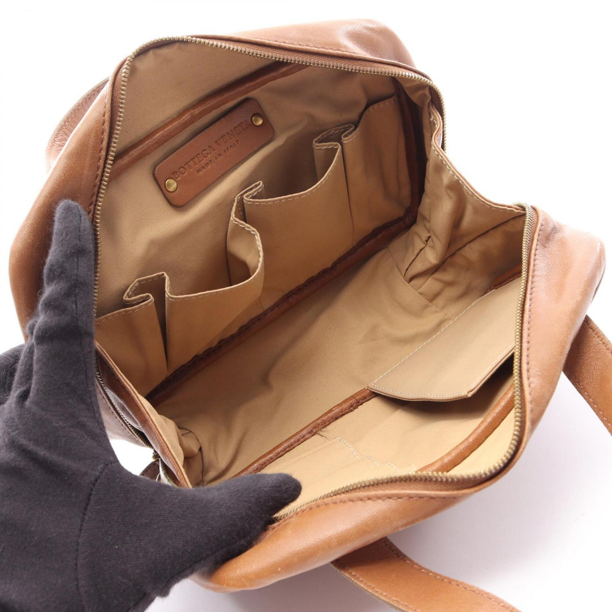 Bottega Veneta Brown Leather Handbag (Pre-Owned)