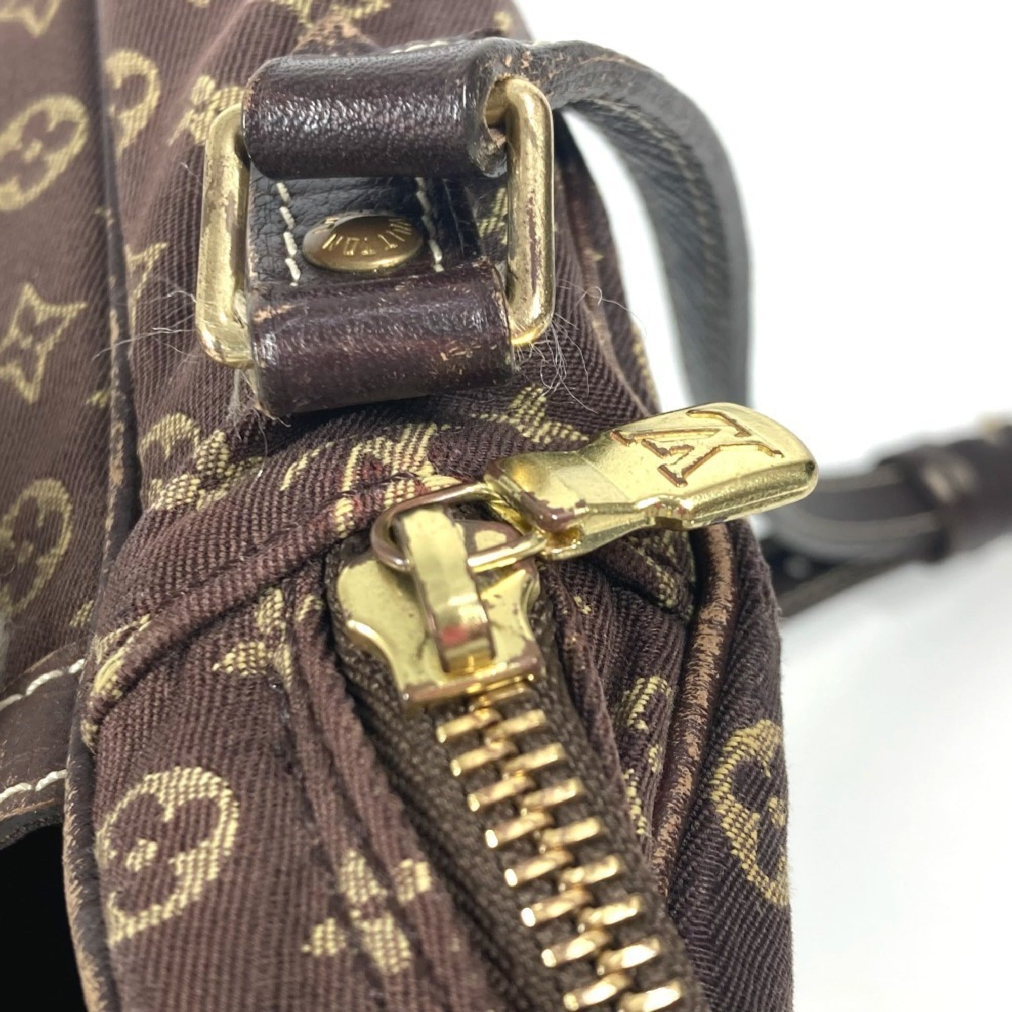 Louis Vuitton Monogram Mini Lin Brown Monogram Mini Lin Pochette Shoulder Bag (Pre-Owned)