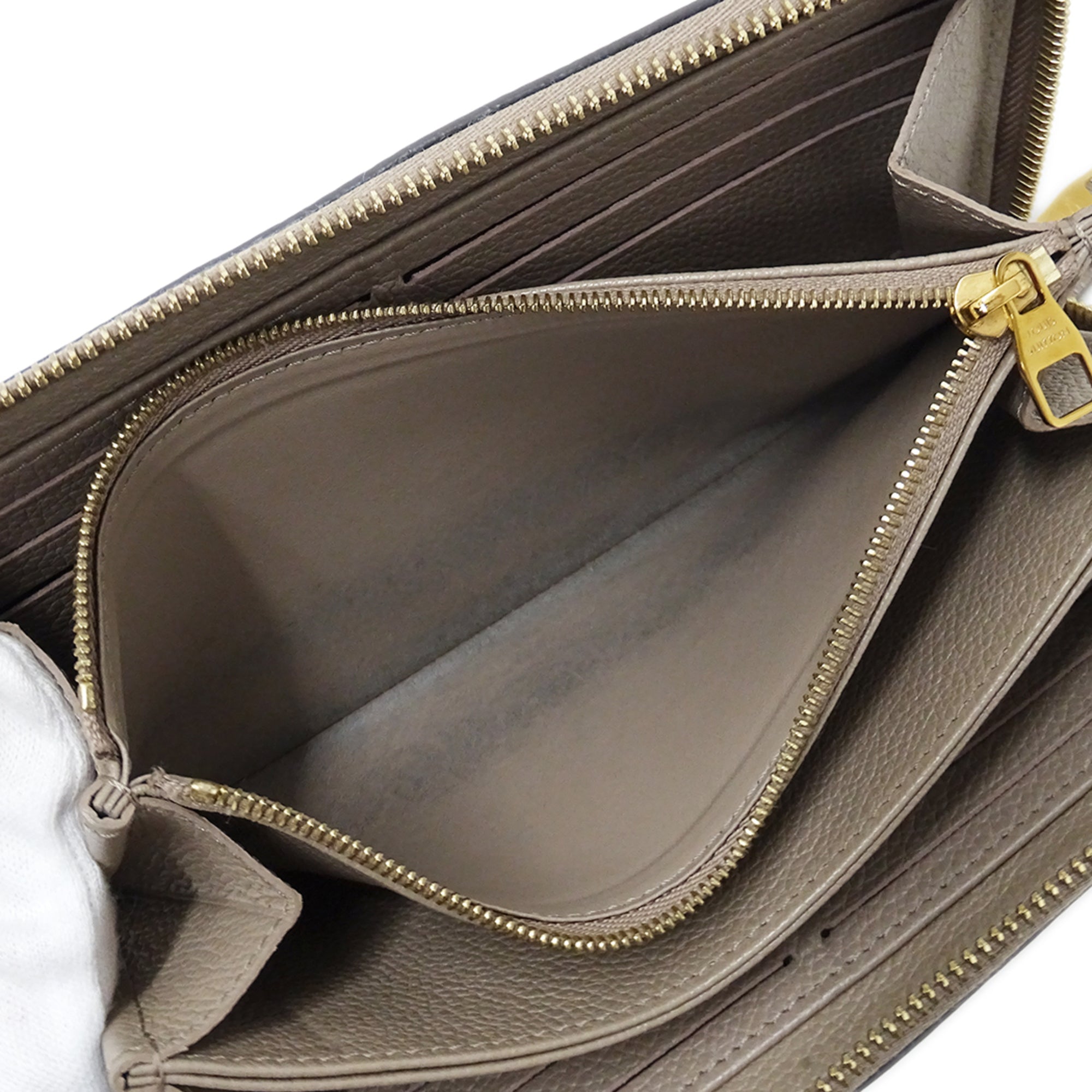 Louis Vuitton Monogram Empreinte Tourterelle Monogram Empreinte Long Wallet (Bi-Fold) (Pre-Owned)
