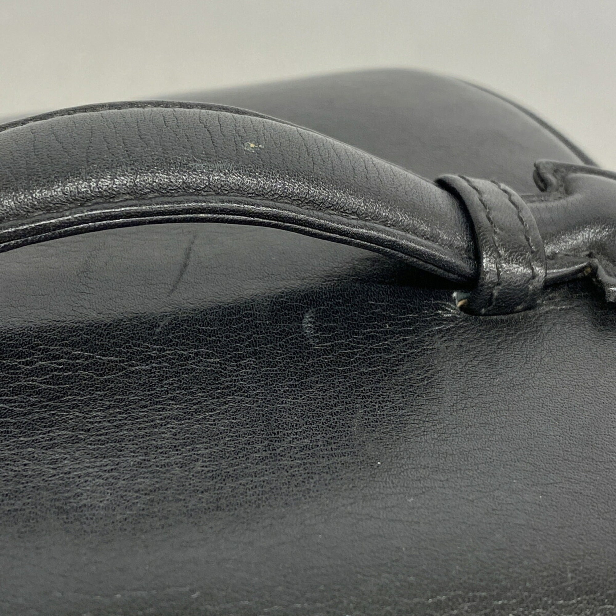 Chanel Black Leather Vanity Bag (Pre-Owned)