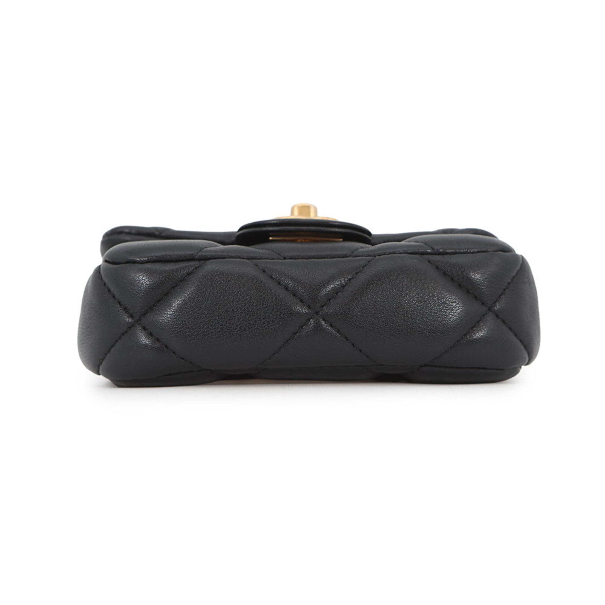 Chanel Black Leather Shoulder Bag (Pre-Owned)