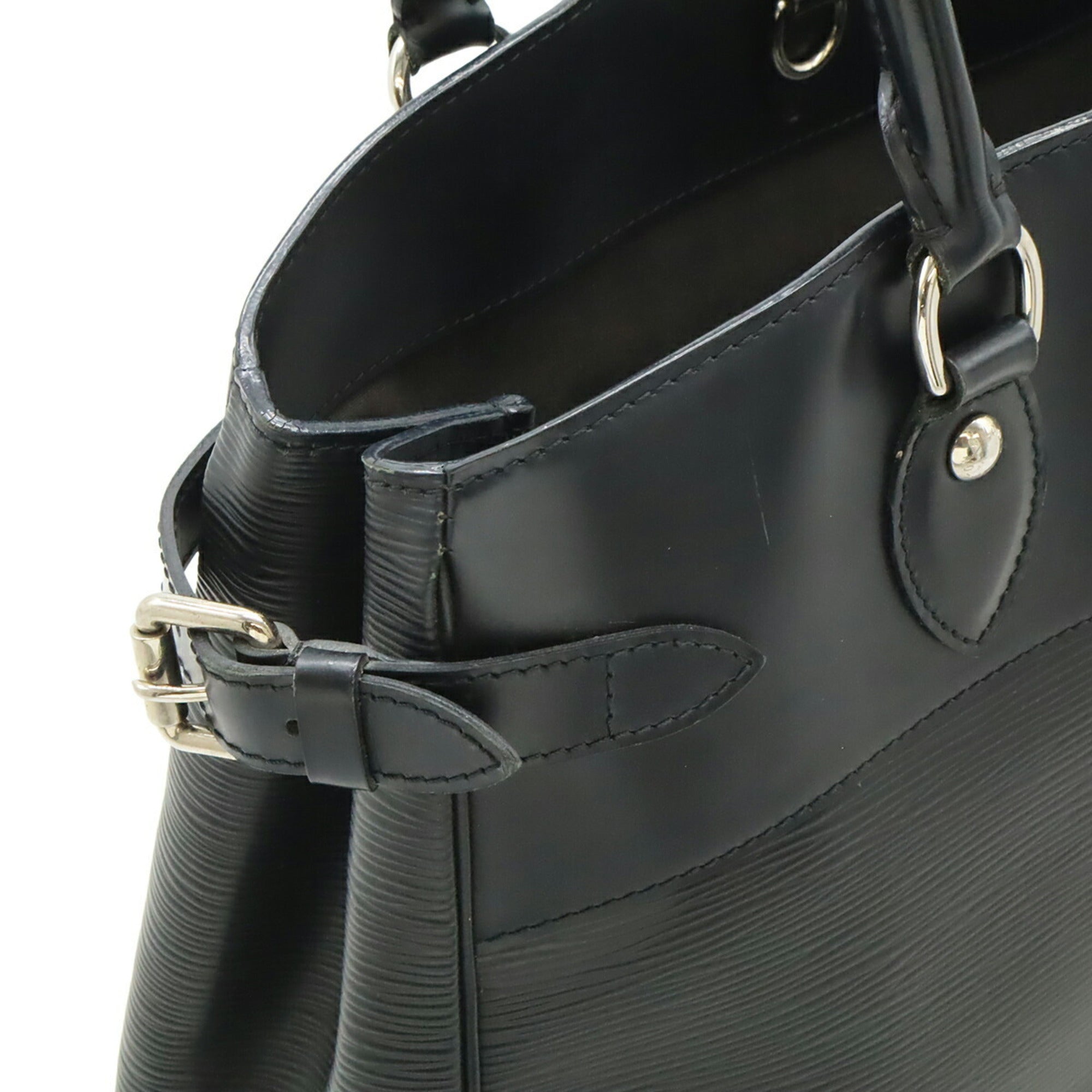Louis Vuitton Noir Epi Leather Shoulder Bag Tote Bag (Pre-Owned)
