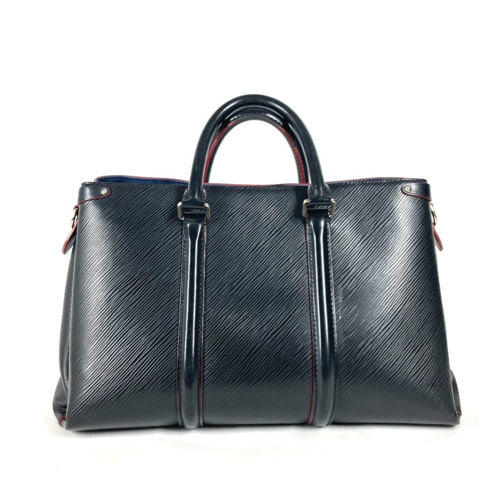 Louis Vuitton Black Noir Epi Leather Handbag Tote Bag (Pre-Owned)