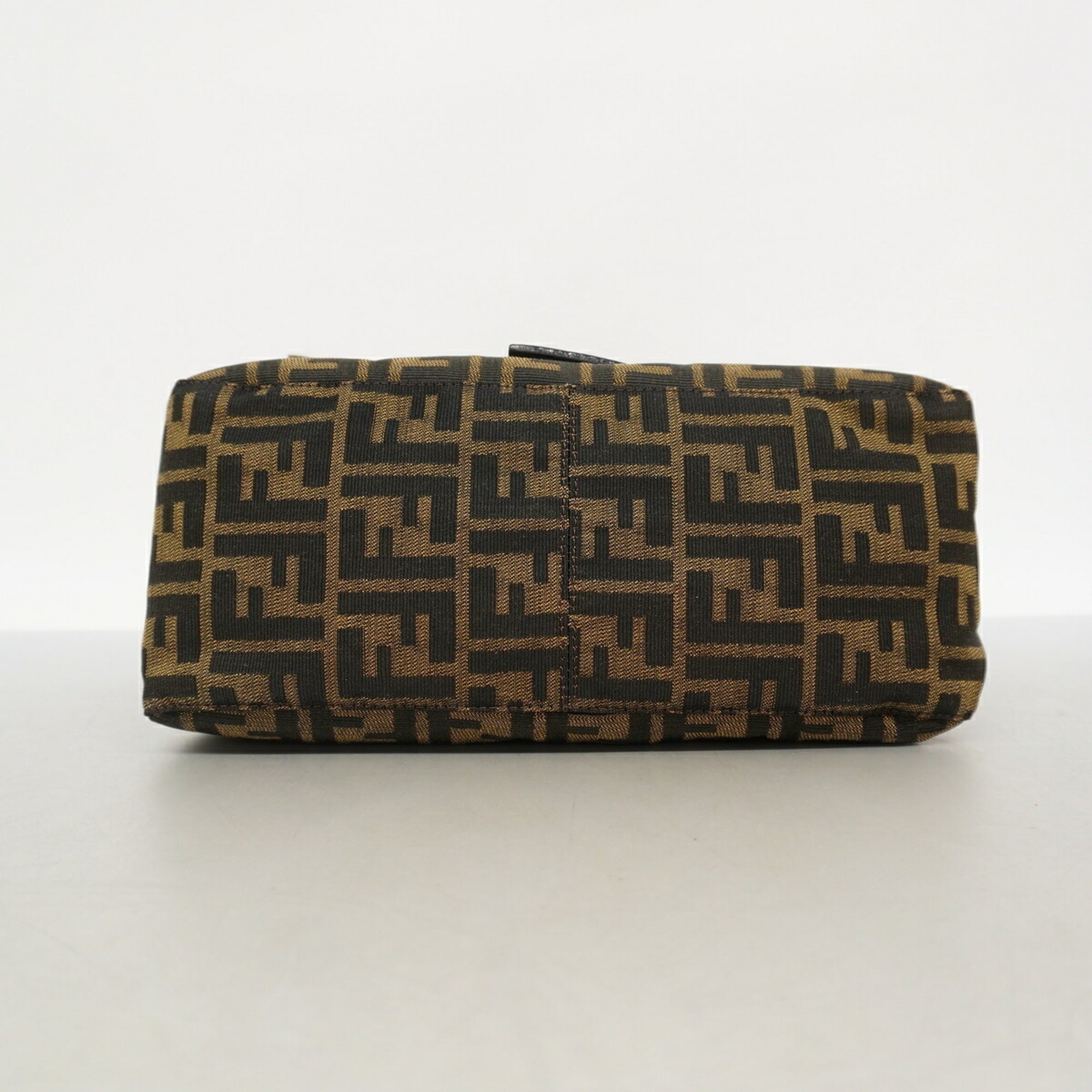 Fendi Brown Nylon Canvas Handbag (Pre-Owned)