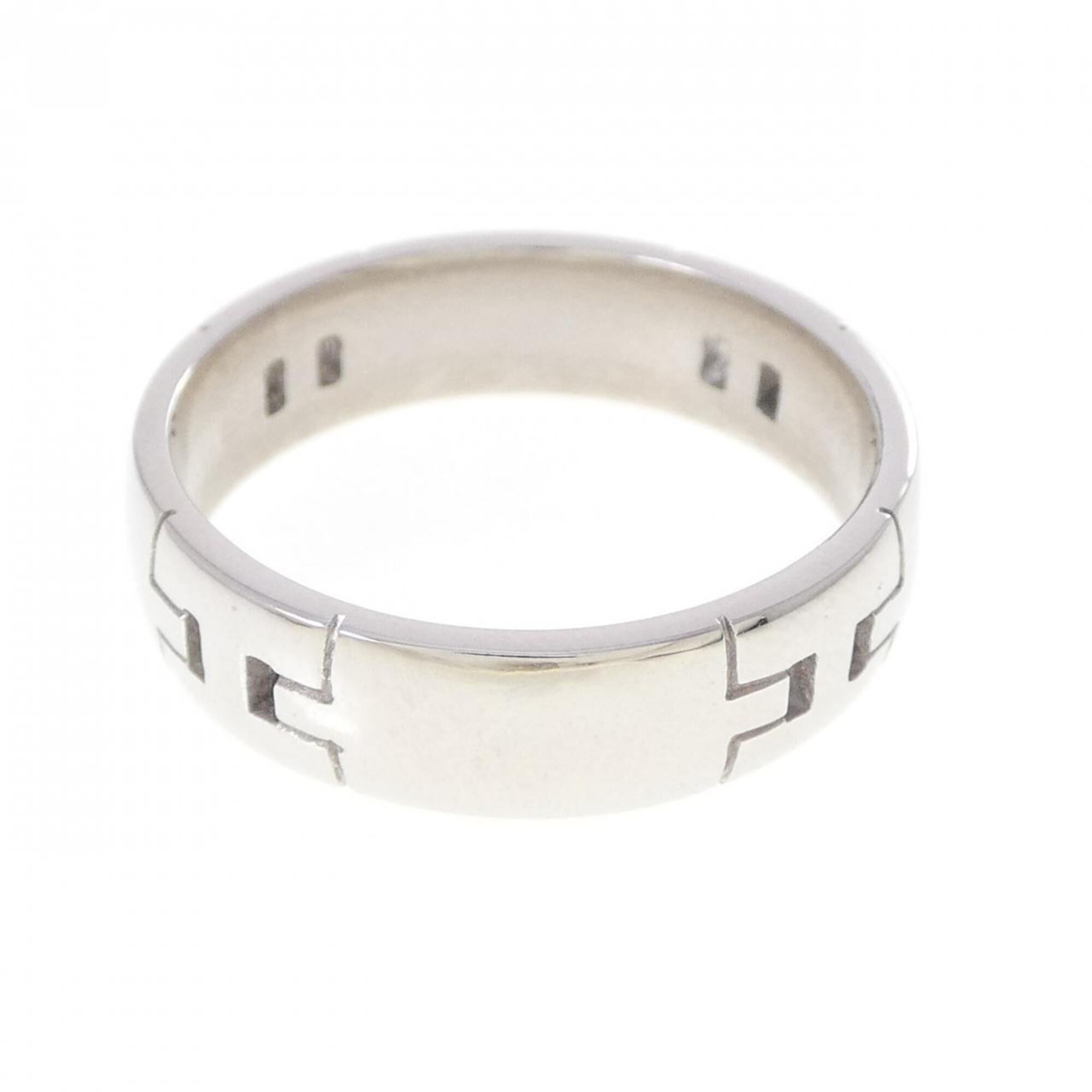 Hermes White Gold (18K) Band Ring (Pre-Owned)