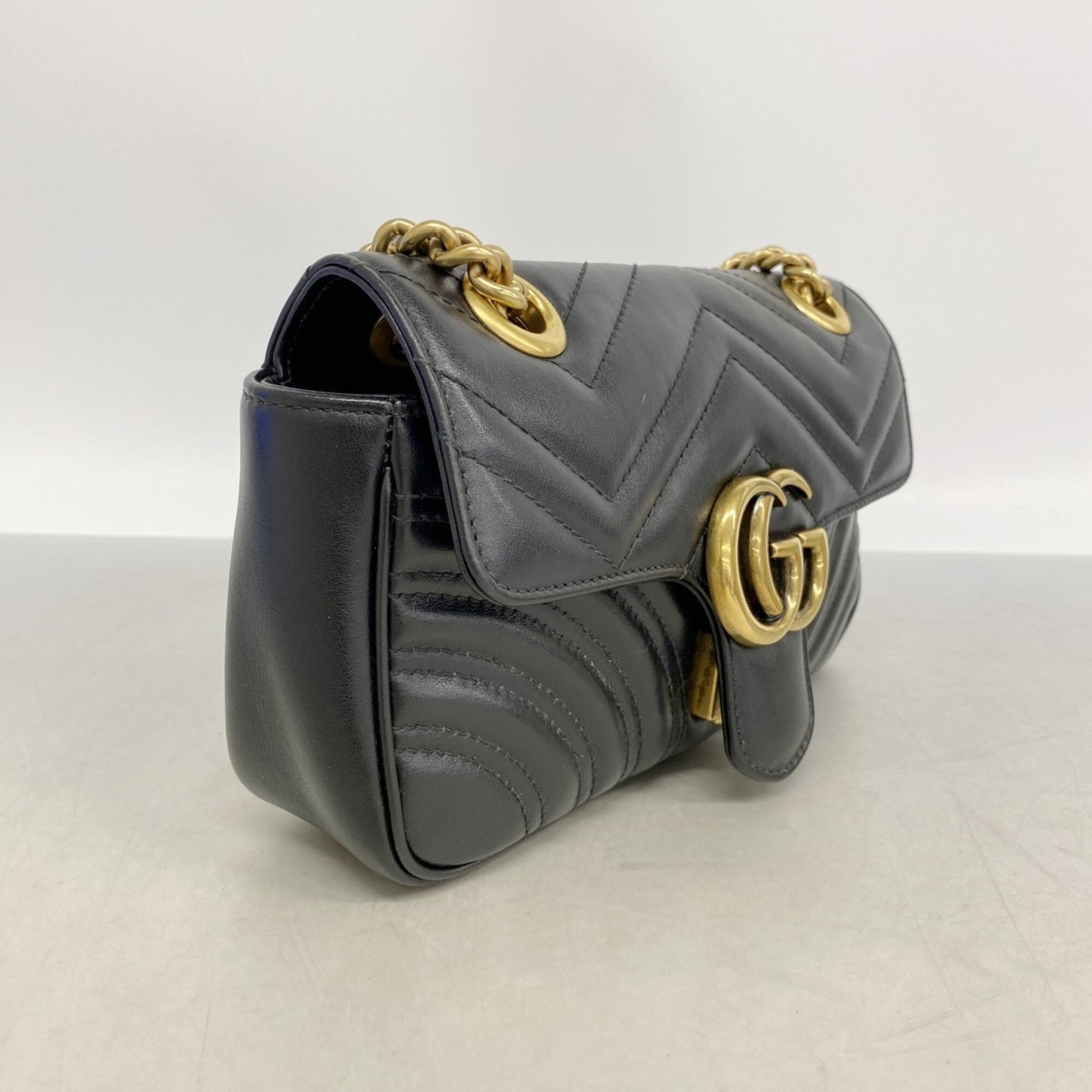 Gucci Black Leather Shoulder Bag (Pre-Owned)