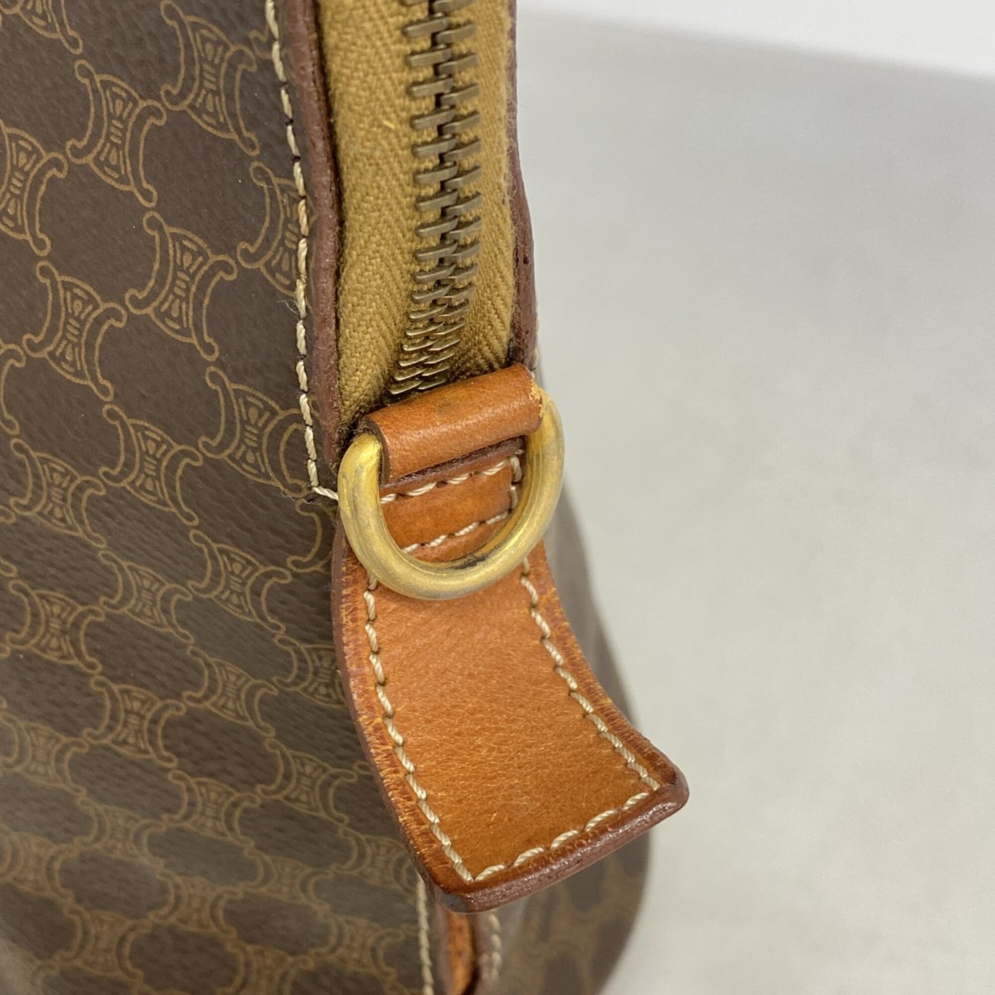 Celine Brown Pvc Handbag (Pre-Owned)