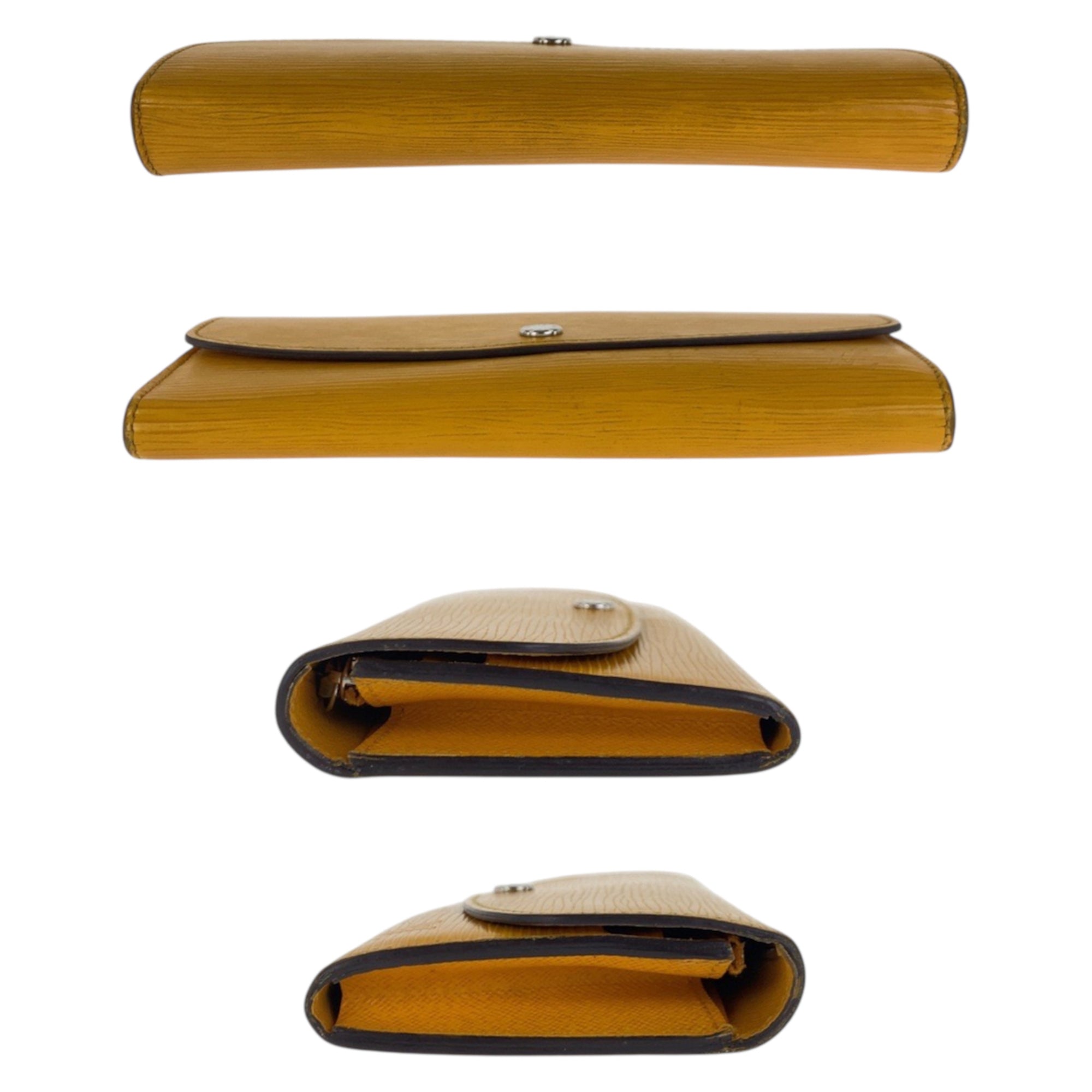 Louis Vuitton Yellow Epi Leather Long Wallet (Bi-Fold) (Pre-Owned)
