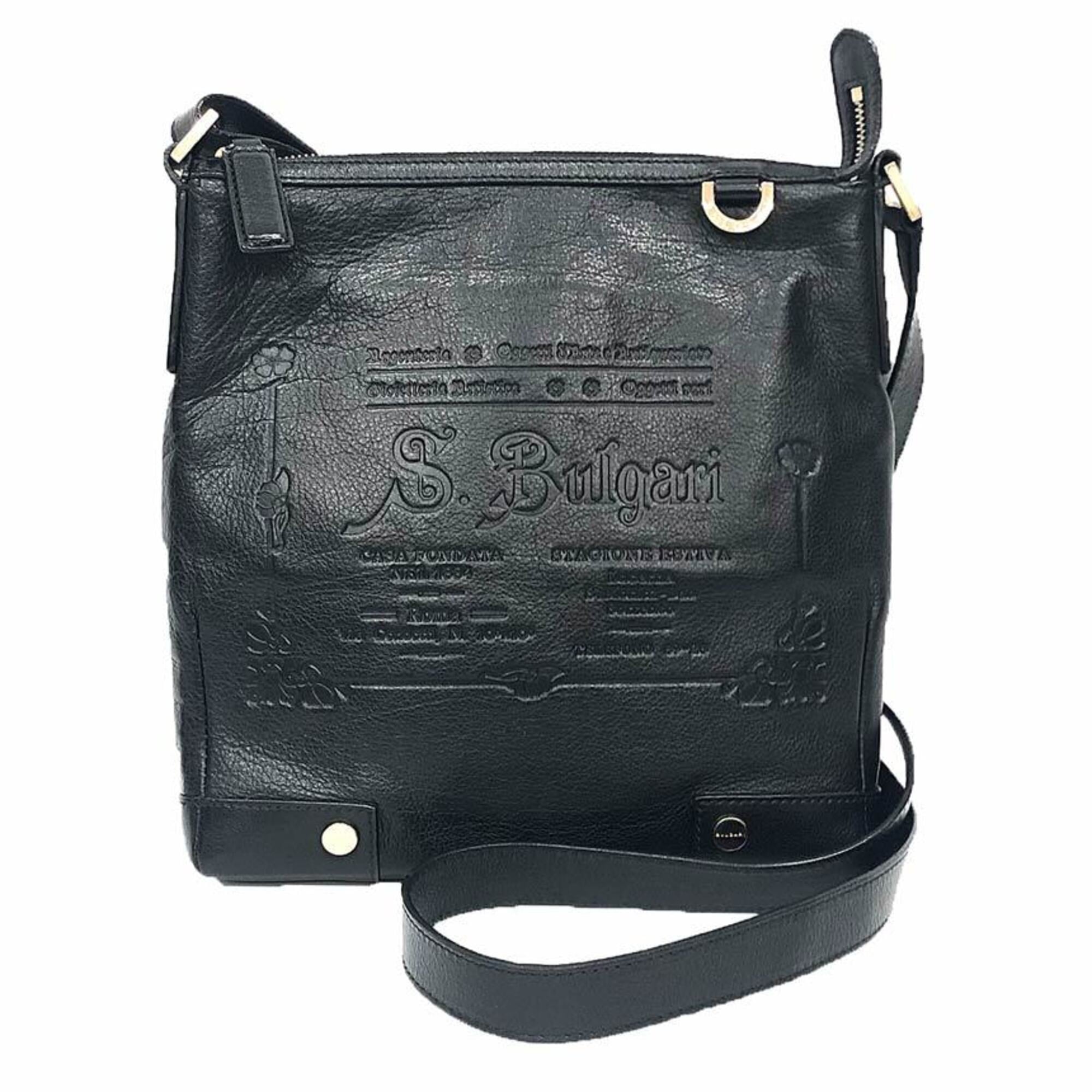 Bvlgari Black Leather Shoulder Bag (Pre-Owned)