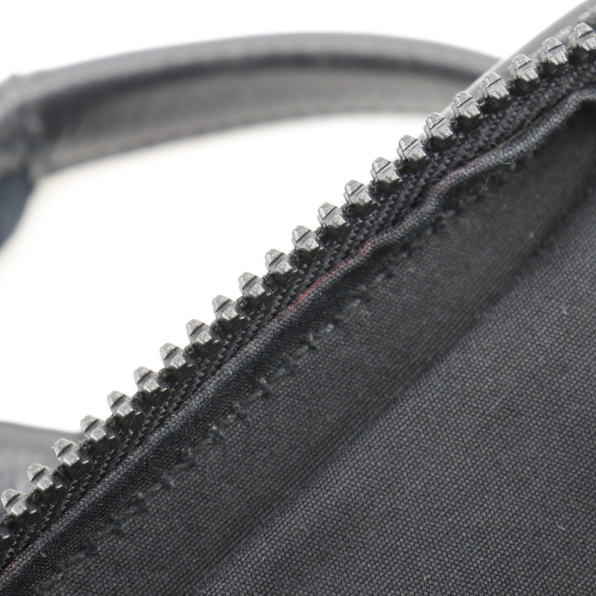 Bottega Veneta Black Gray Canvas Leather Tote Bag (Pre-Owned)