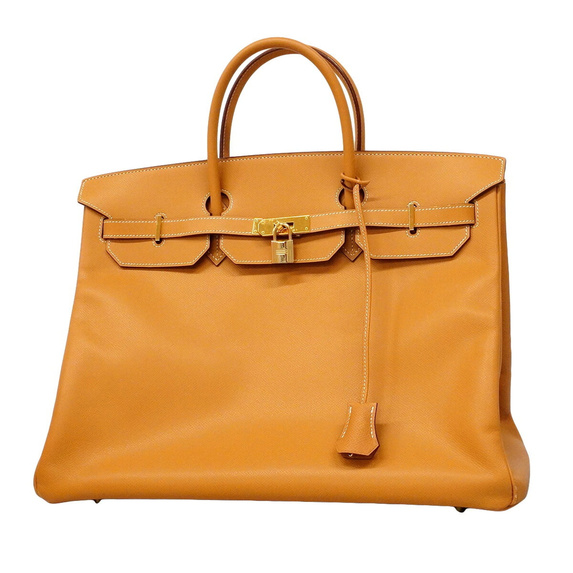 Hermes Natural Courchevel Leather Handbag (Pre-Owned)