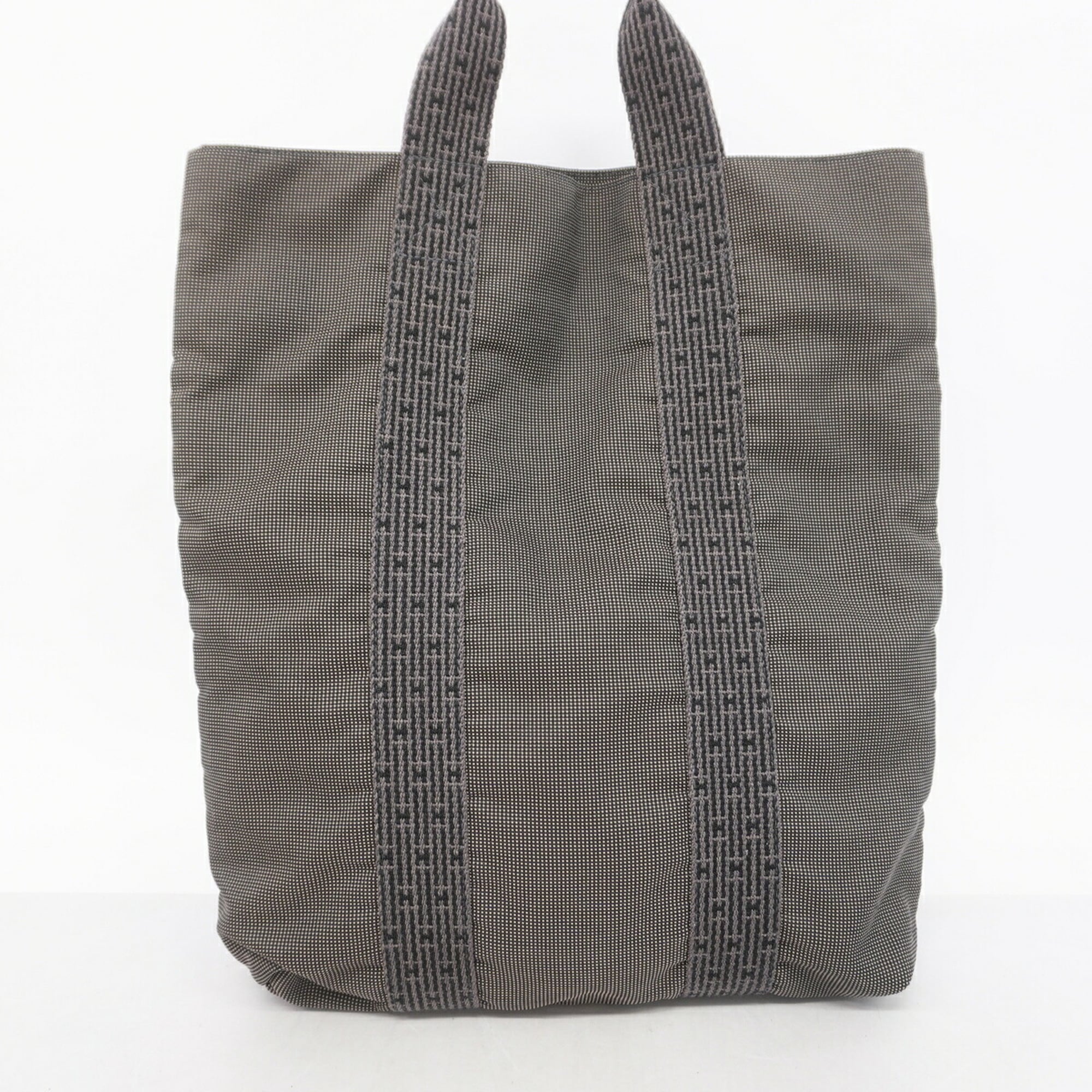 Hermes Gray Nylon Tote Bag (Pre-Owned)