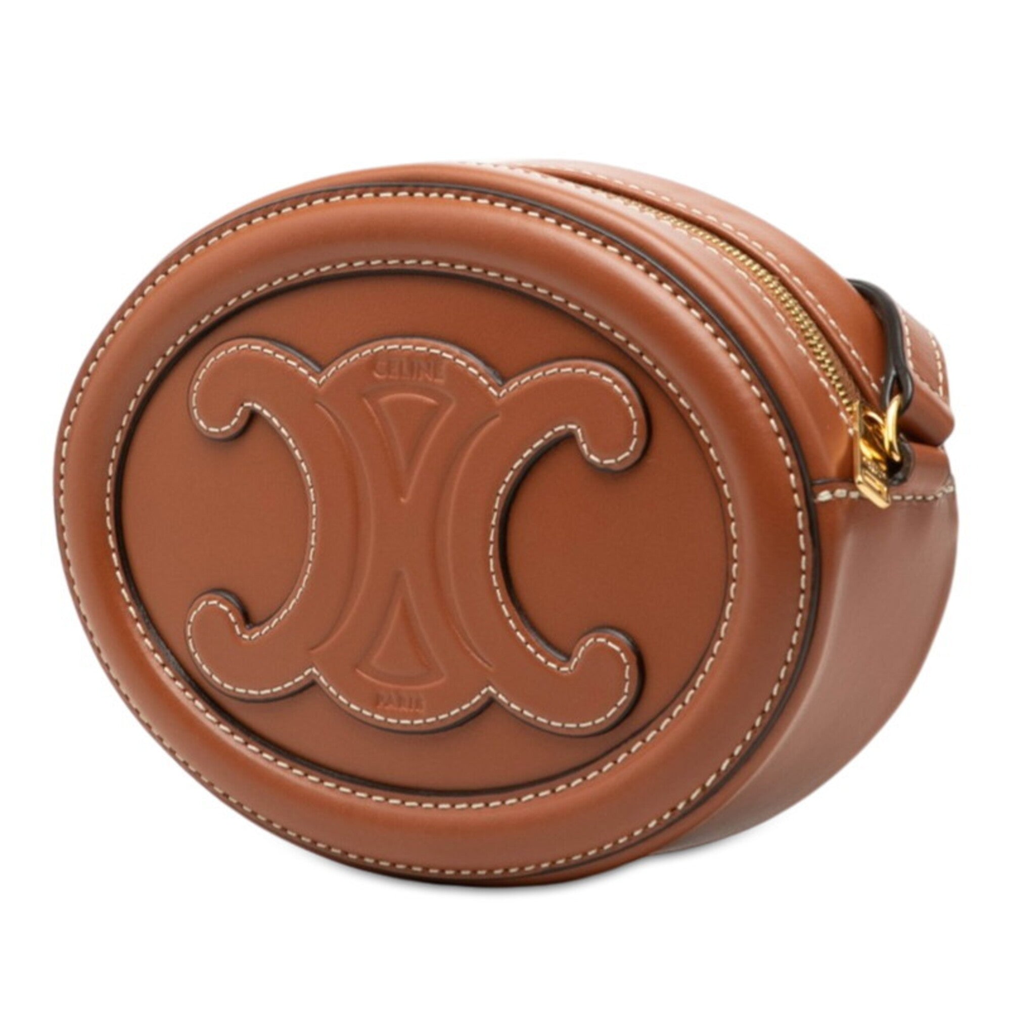 Celine Brown Leather Shoulder Bag (Pre-Owned)