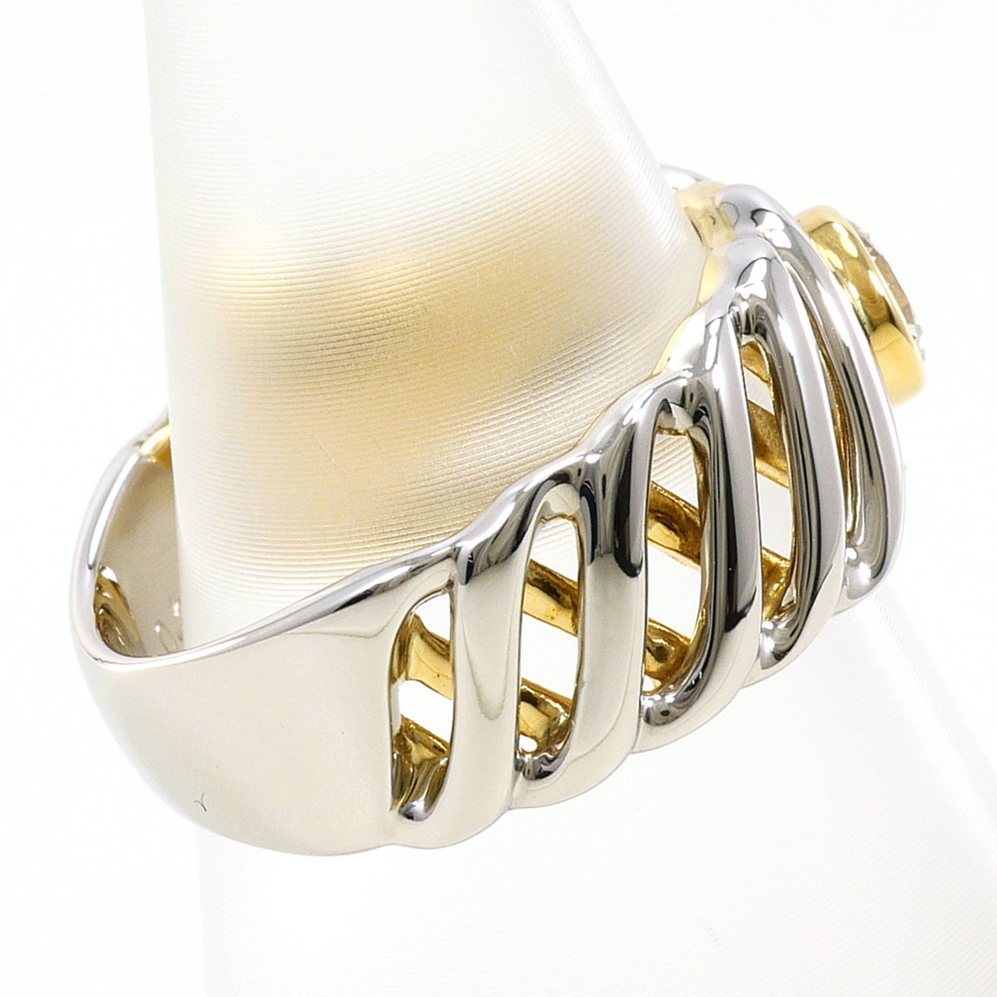 Unbranded Platinum Yellow Gold Yellow Gold (18K) Platinum 900 Band Ring (Pre-Owned)