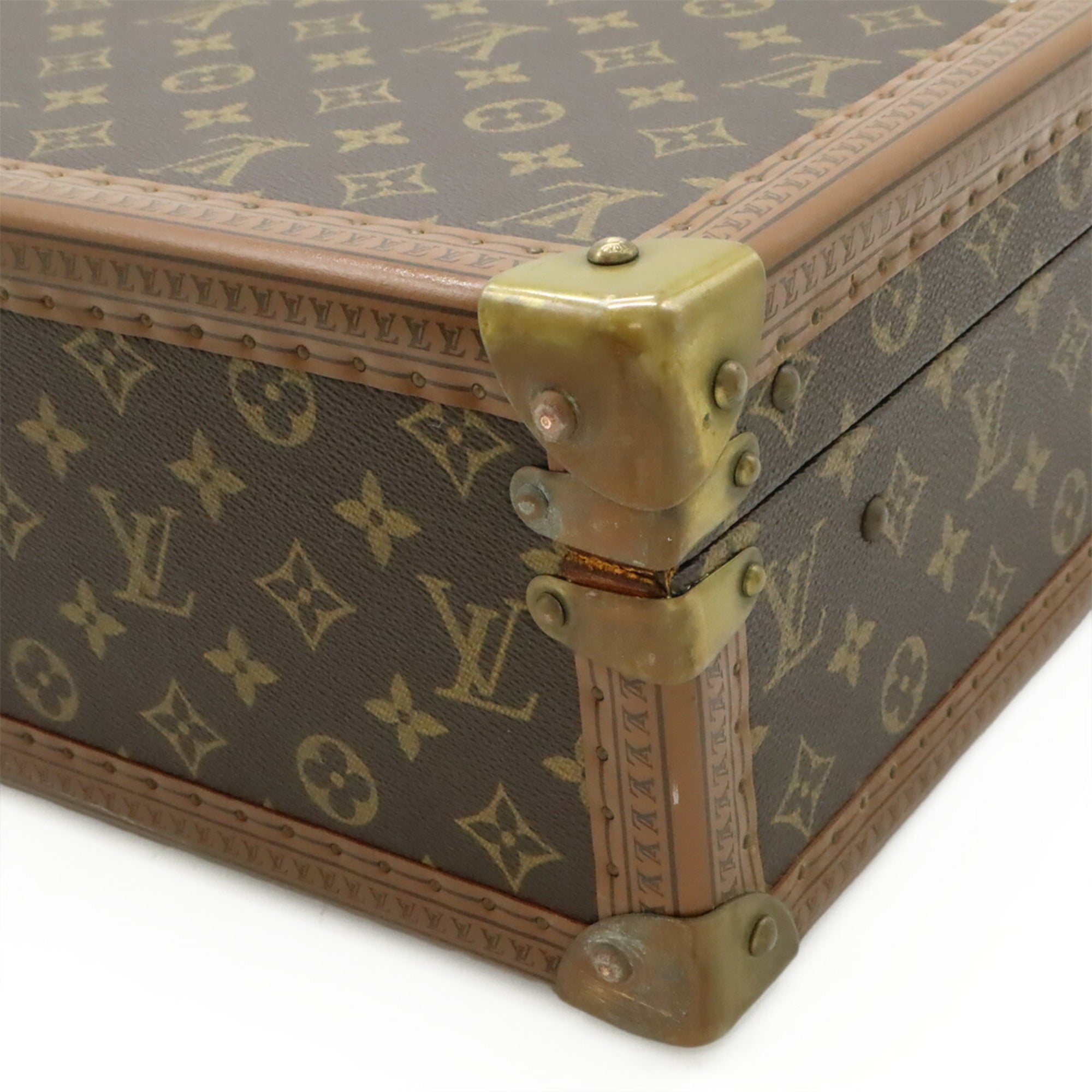 Louis Vuitton Brown Monogram Canvas Pvc Coated Canvas Attaché Case Handbag (Pre-Owned)