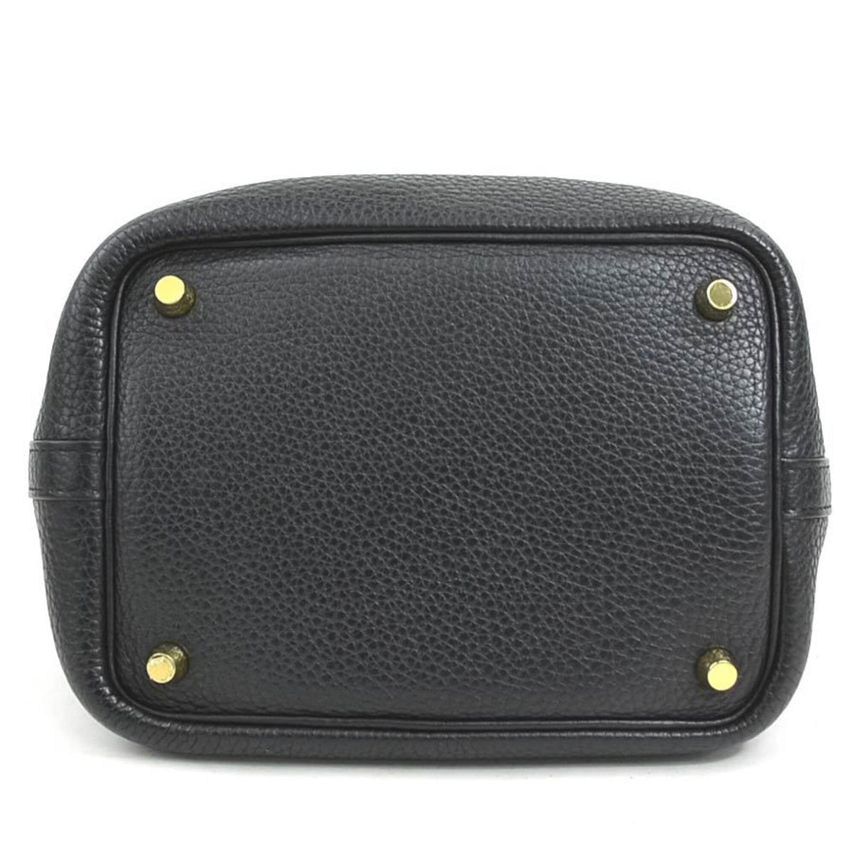 Hermes Black Taurillon Clemence Leather Handbag (Pre-Owned)