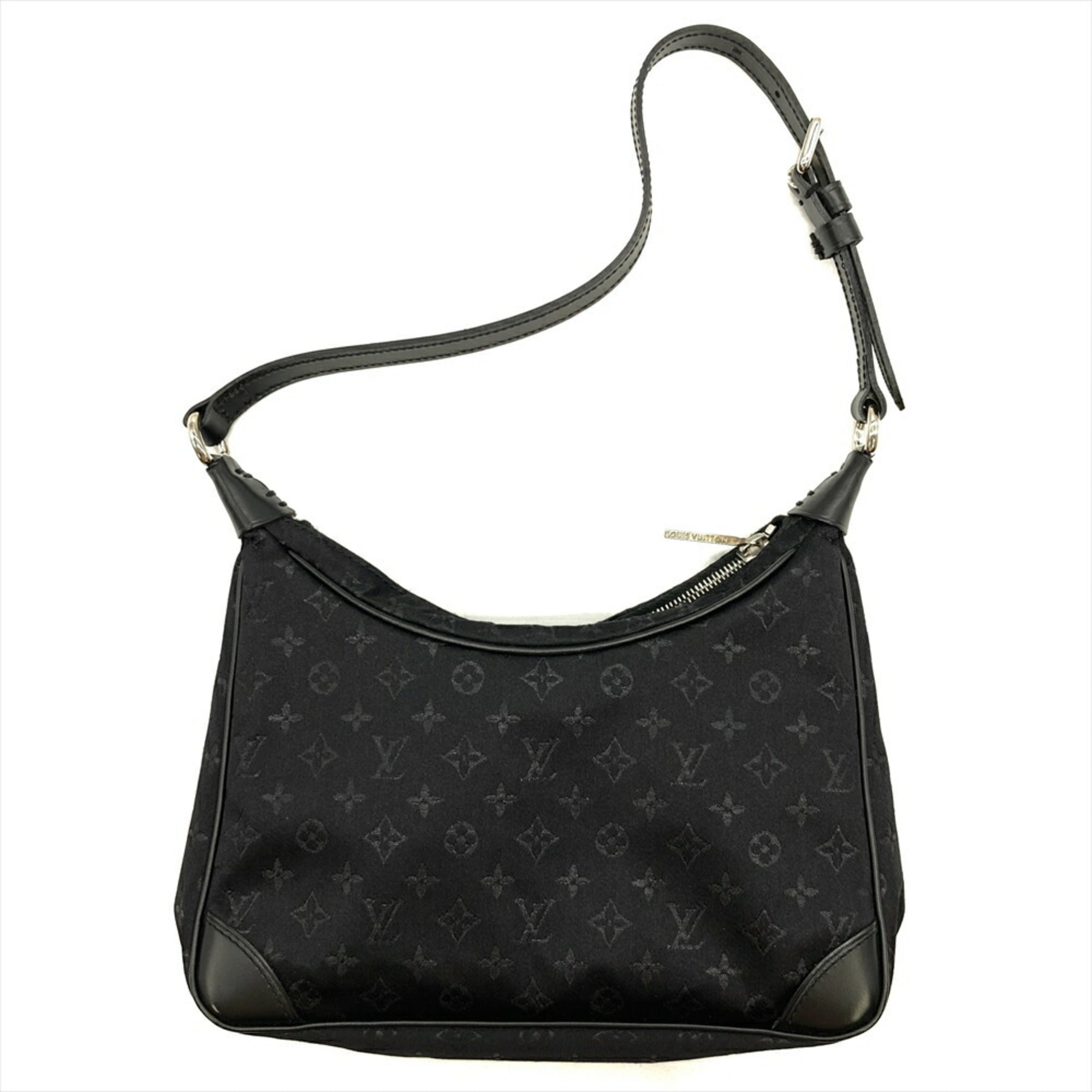 Louis Vuitton Monogram Satin Black Monogram Noir Monogram Satin Shoulder Bag (Pre-Owned)