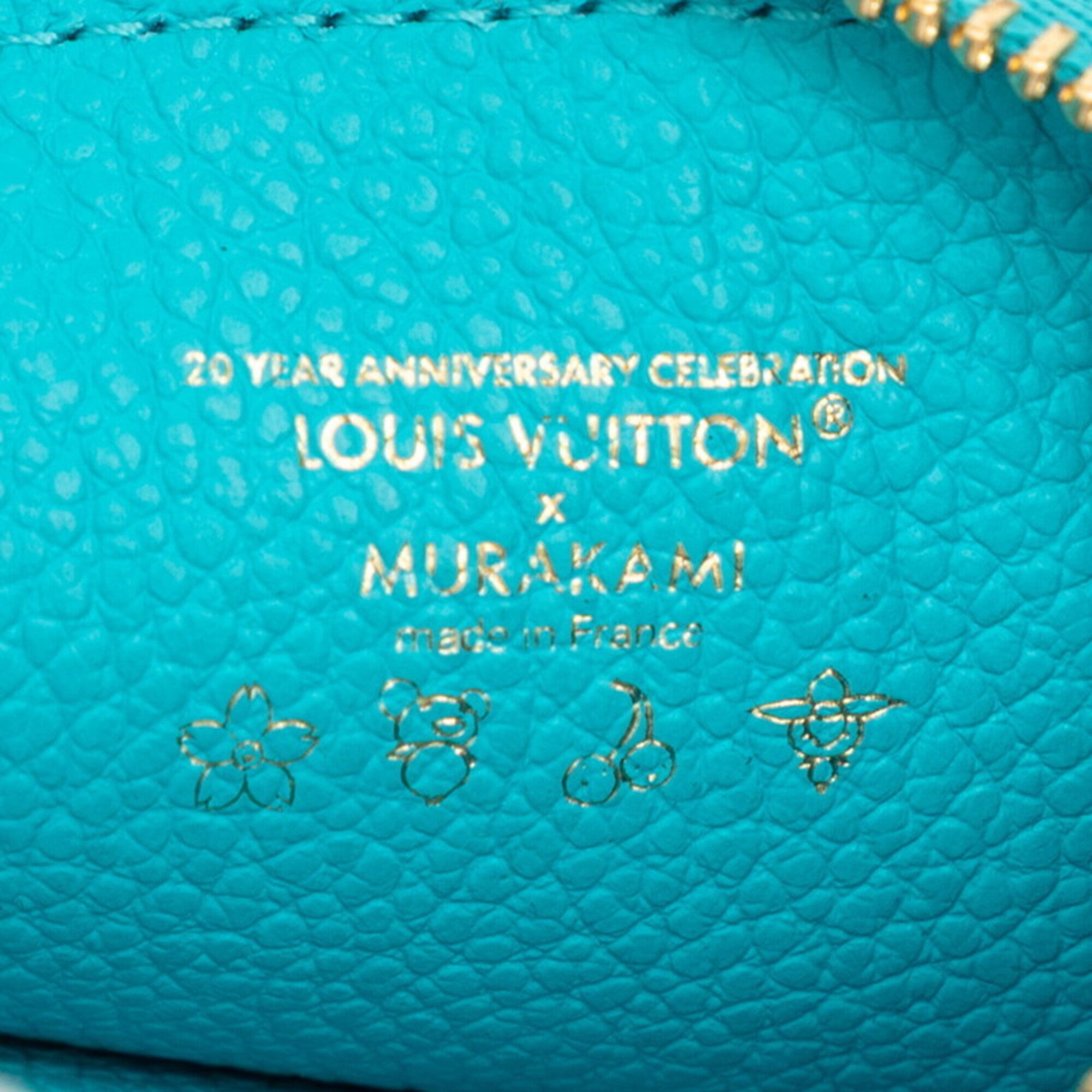 Louis Vuitton Blue Multi-Color Pvc Leather Coin Purse/Coin Case (Pre-Owned)