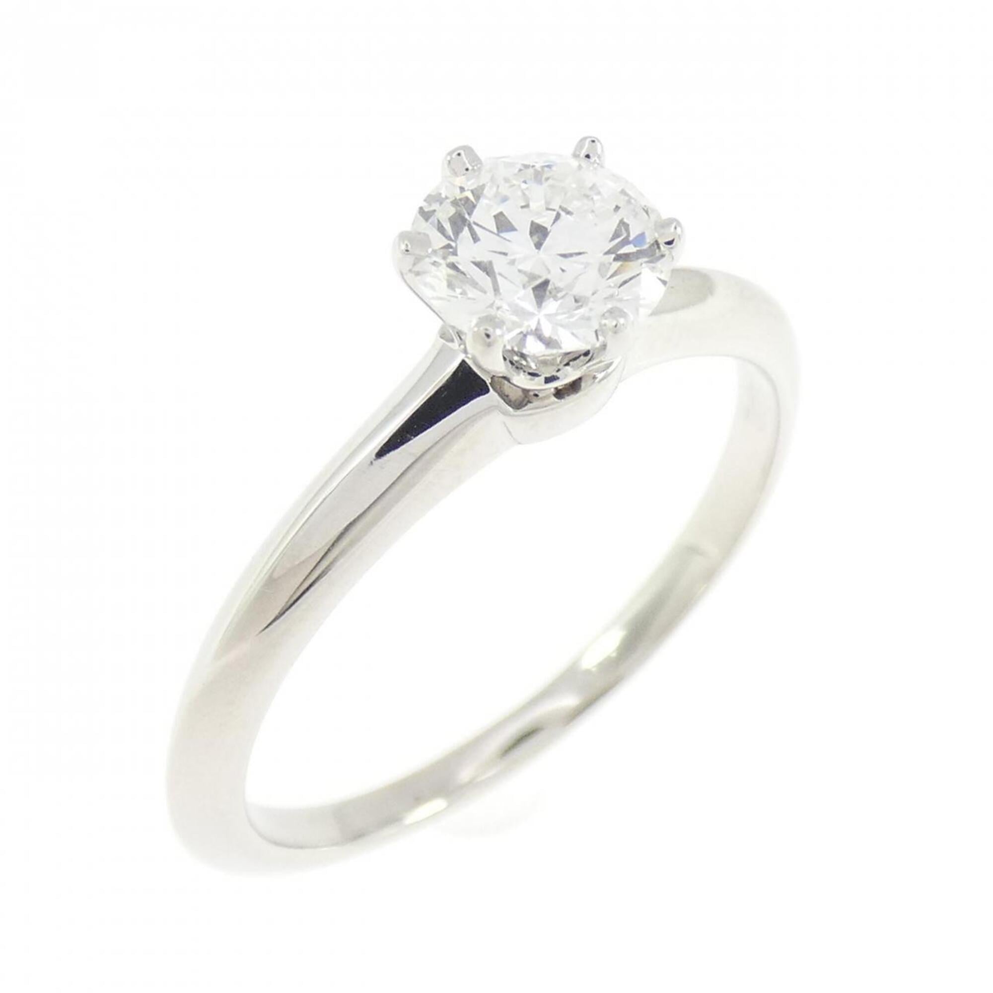 Tiffany Platinum Platinum 950 Band Ring (Pre-Owned)
