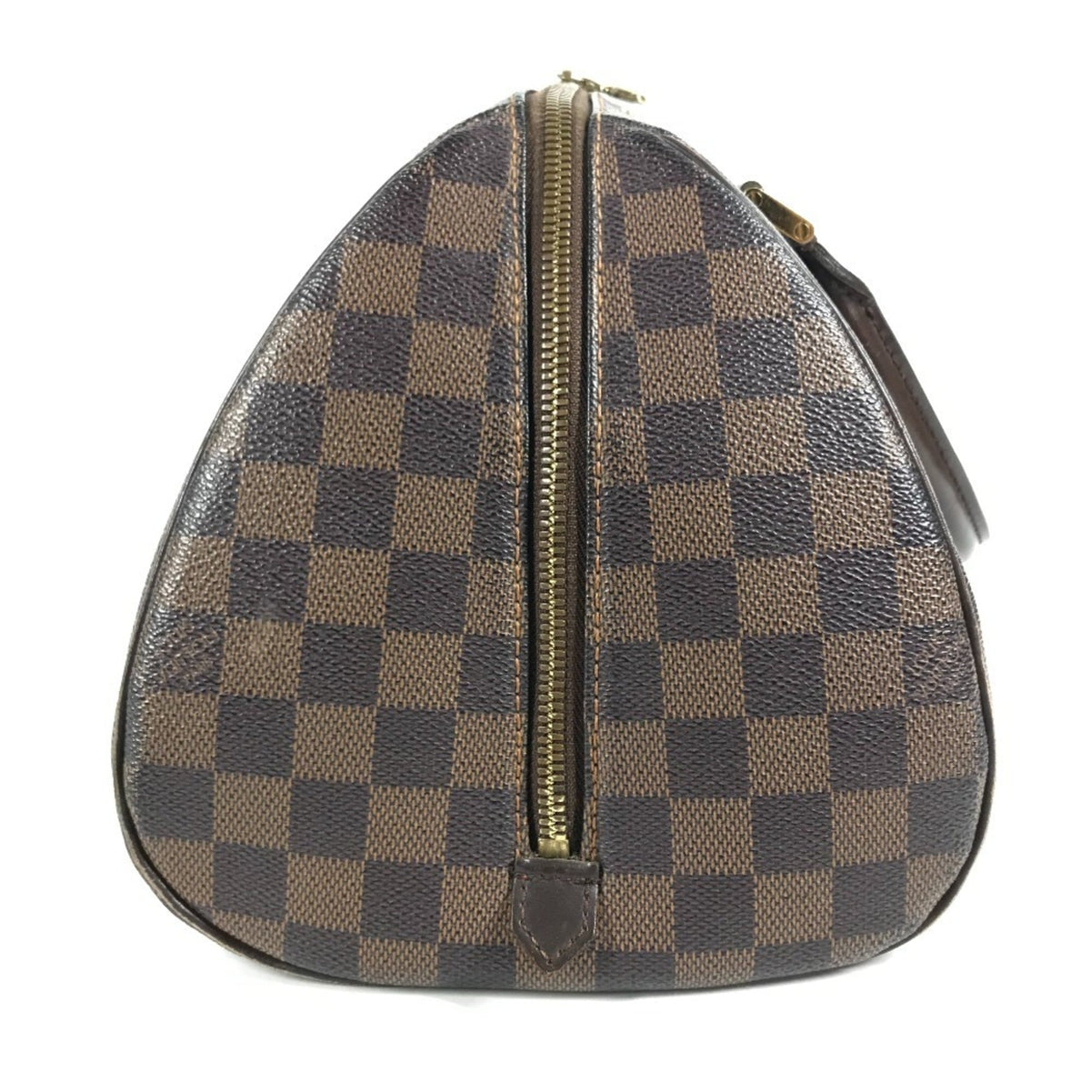 Louis Vuitton Brown Ebene Damier Canvas Boston Bag Handbag Tote Bag (Pre-Owned)