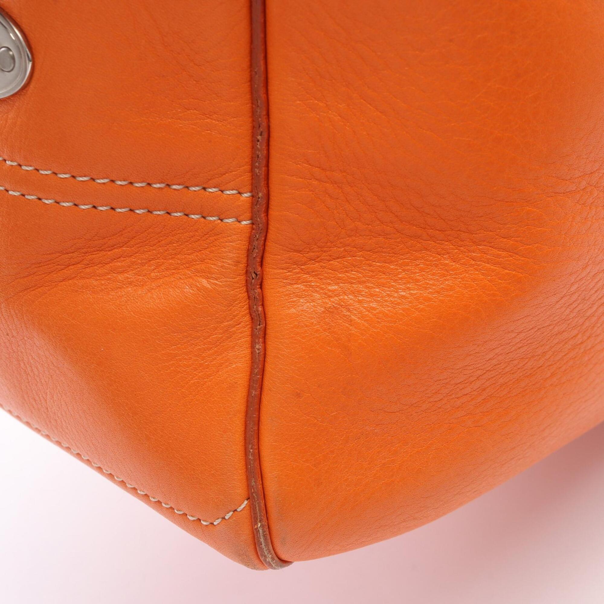 Celine Orange Leather Handbag (Pre-Owned)