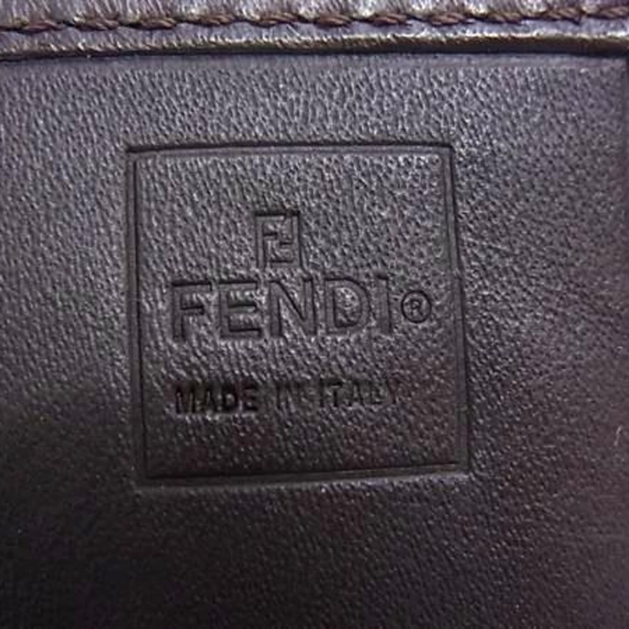Fendi Brown Canvas Leather Long Wallet (Bi-Fold) (Pre-Owned)