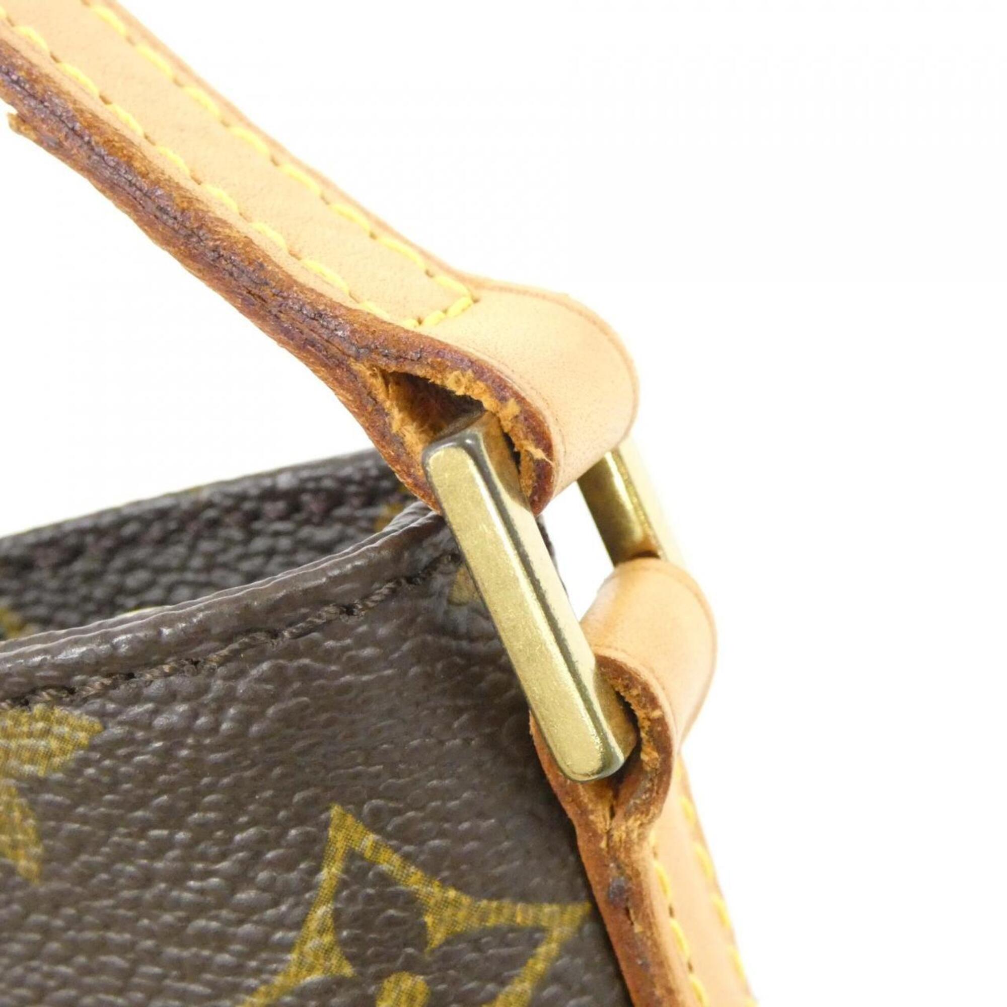 Louis Vuitton Marron Coated Canvas Shoulder Bag (Pre-Owned)