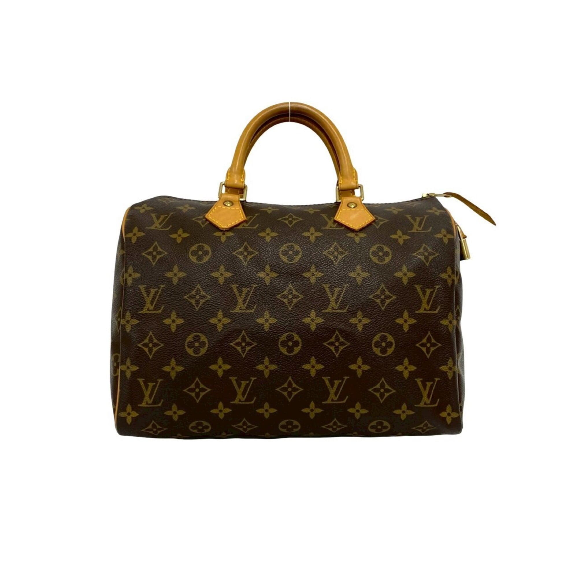 Louis Vuitton Brown Pvc Leather Boston Bag Handbag (Pre-Owned)