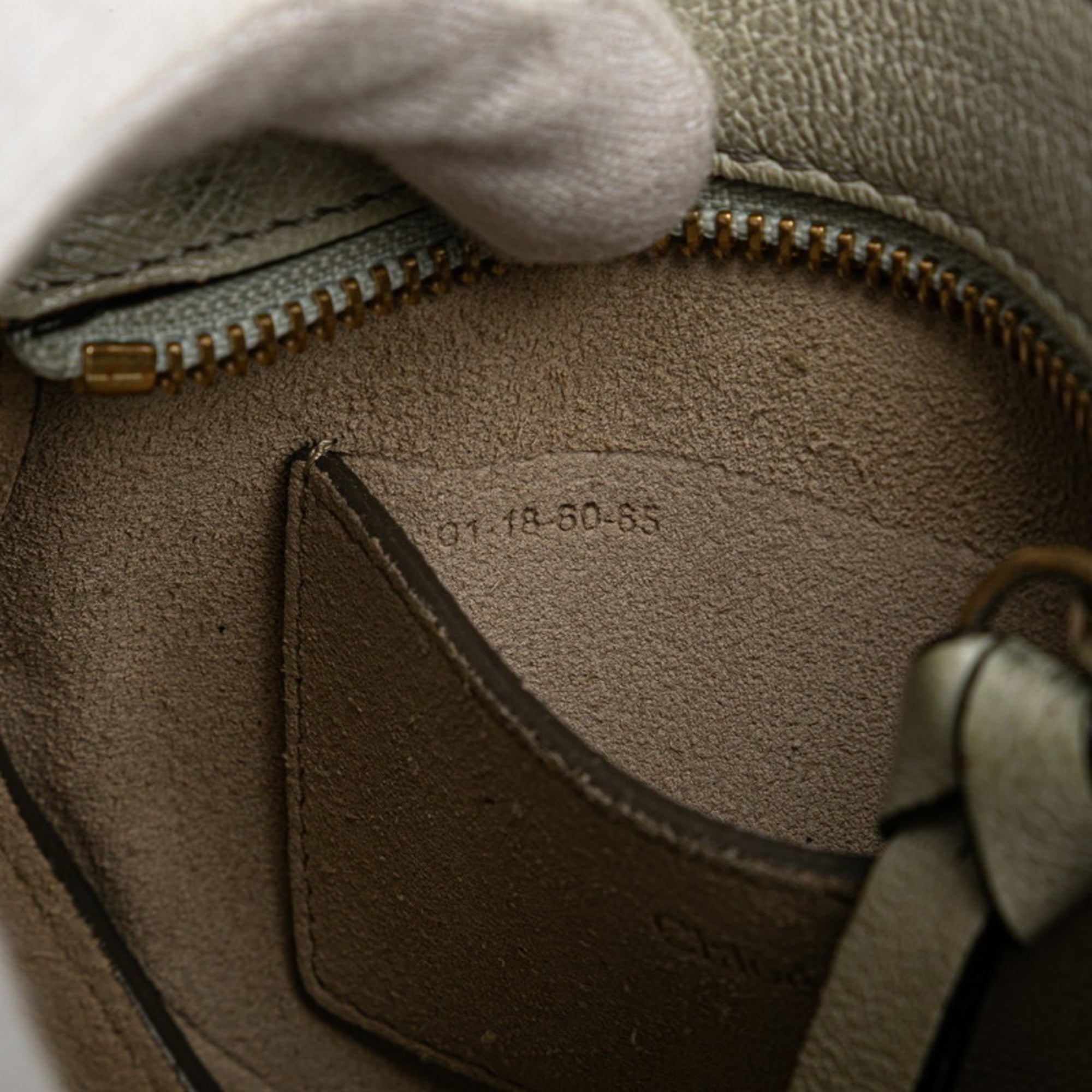 Chloé Gray Leather Suede Handbag Shoulder Bag (Pre-Owned)