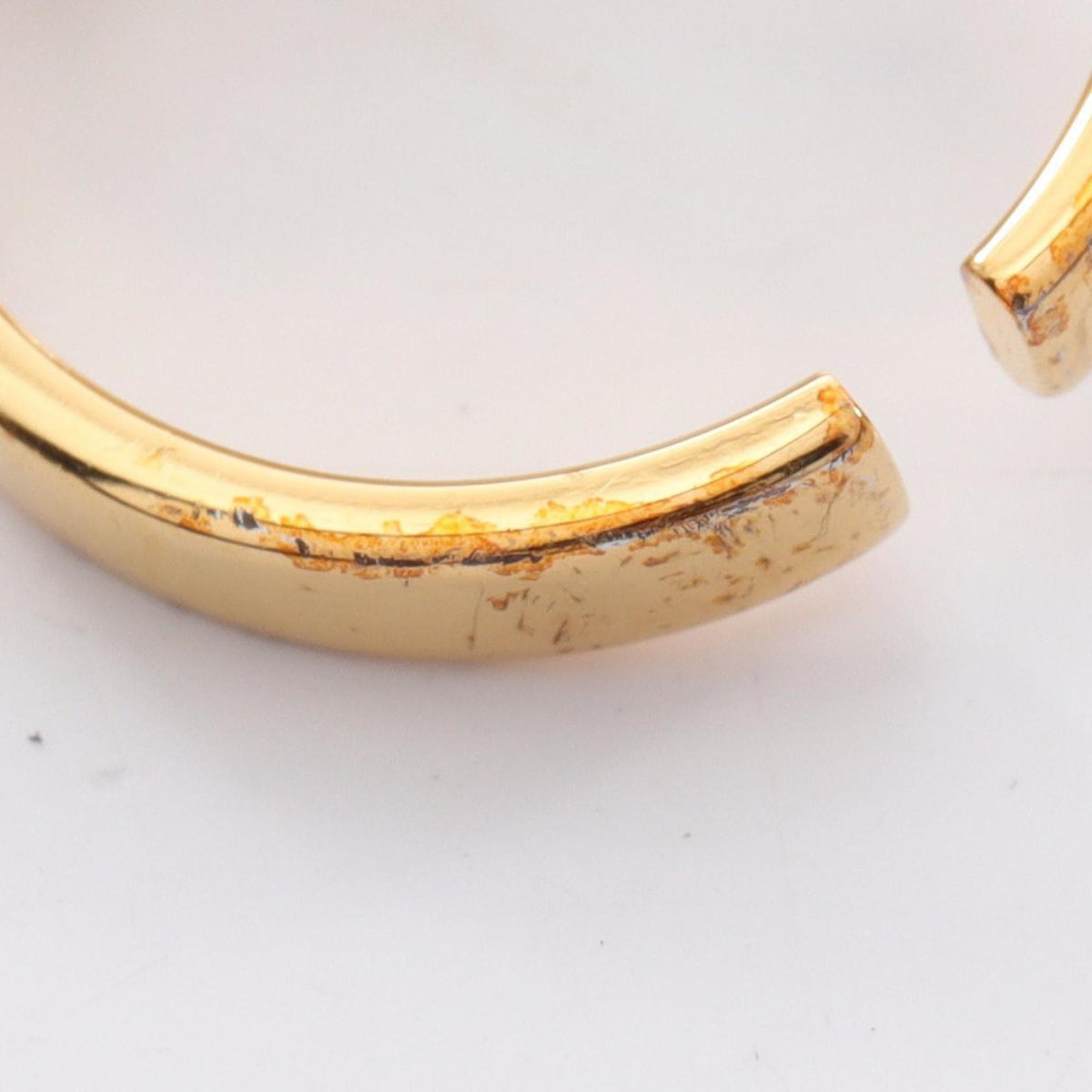Salvatore Ferragamo Gold Gold Plating Band Ring (Pre-Owned)