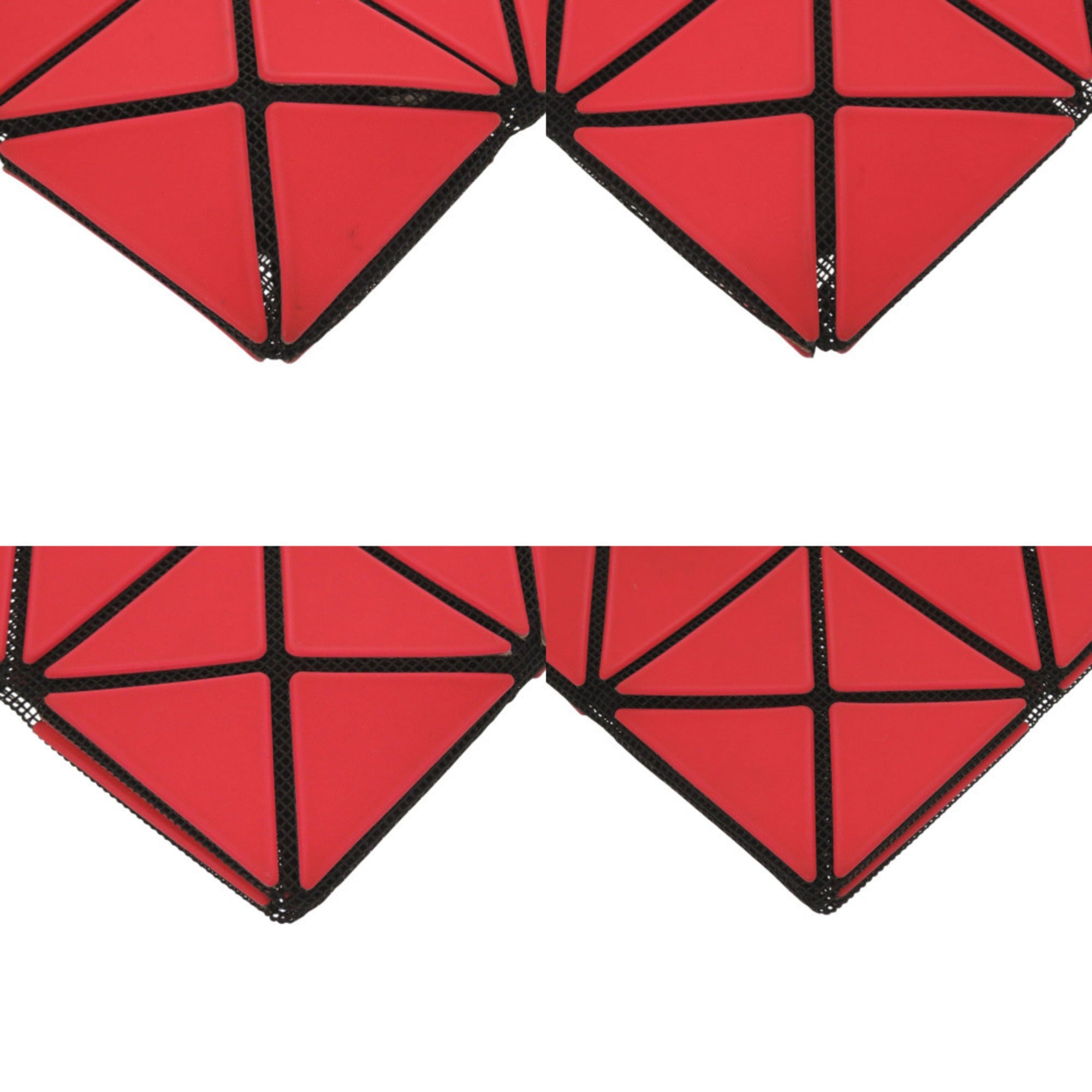Issey Miyake Red Color Pvc Clutch Bag (Pre-Owned)
