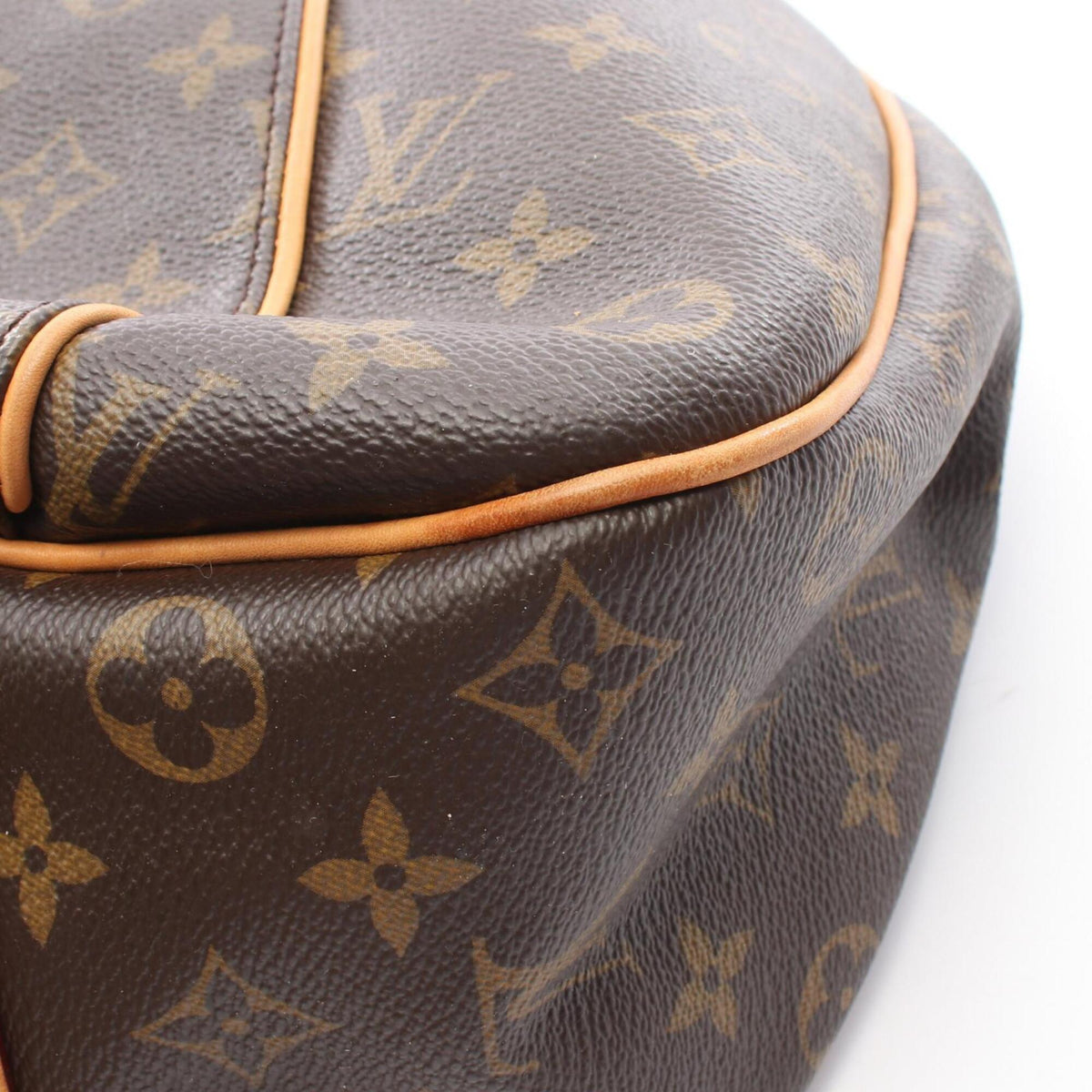 Louis Vuitton Brown Monogram Coated Canvas Leather Handbag Shoulder Bag (Pre-Owned)