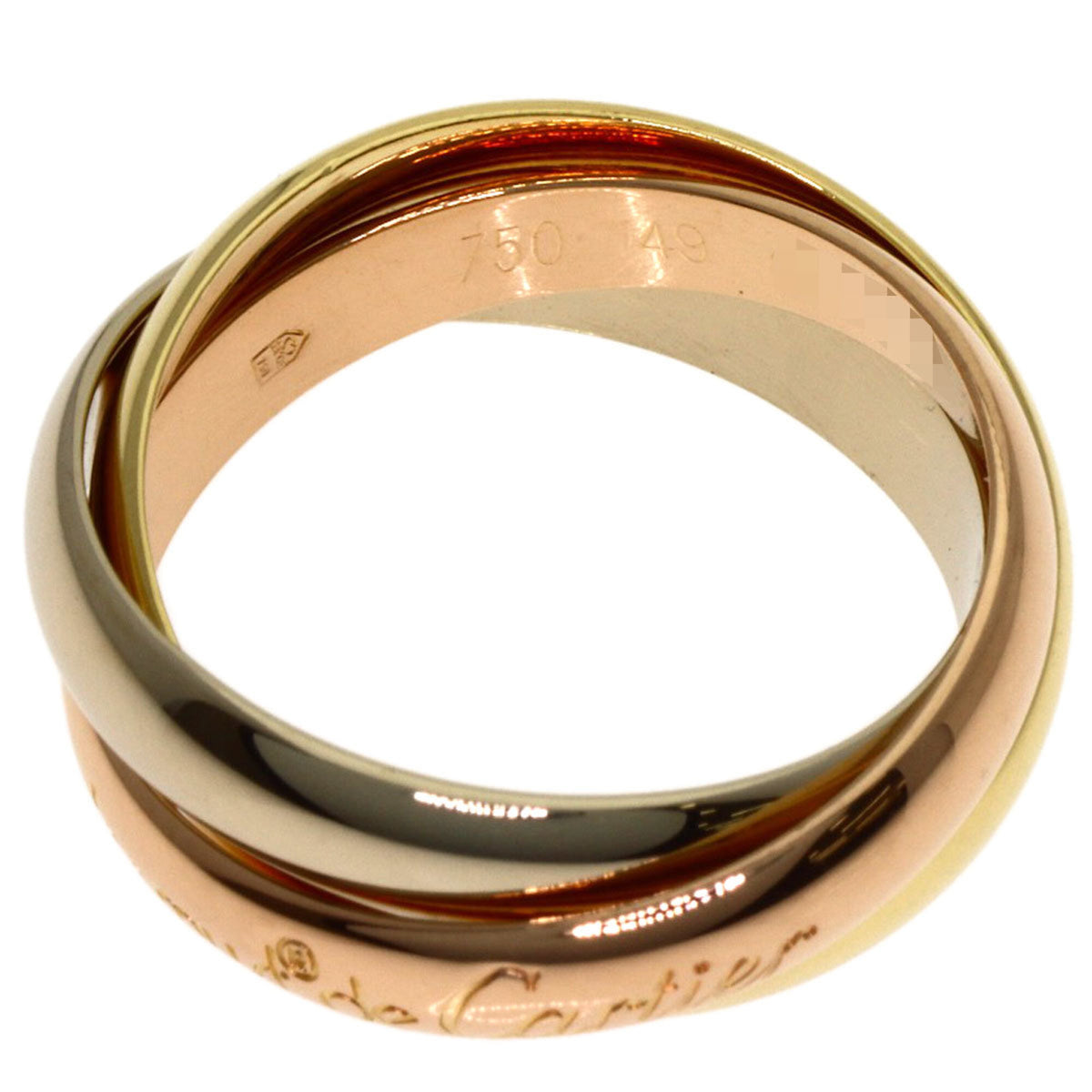 Cartier Trinity Yellow Gold (18K) Pink Gold (18K) White Gold (18K) Band Ring (Pre-Owned)