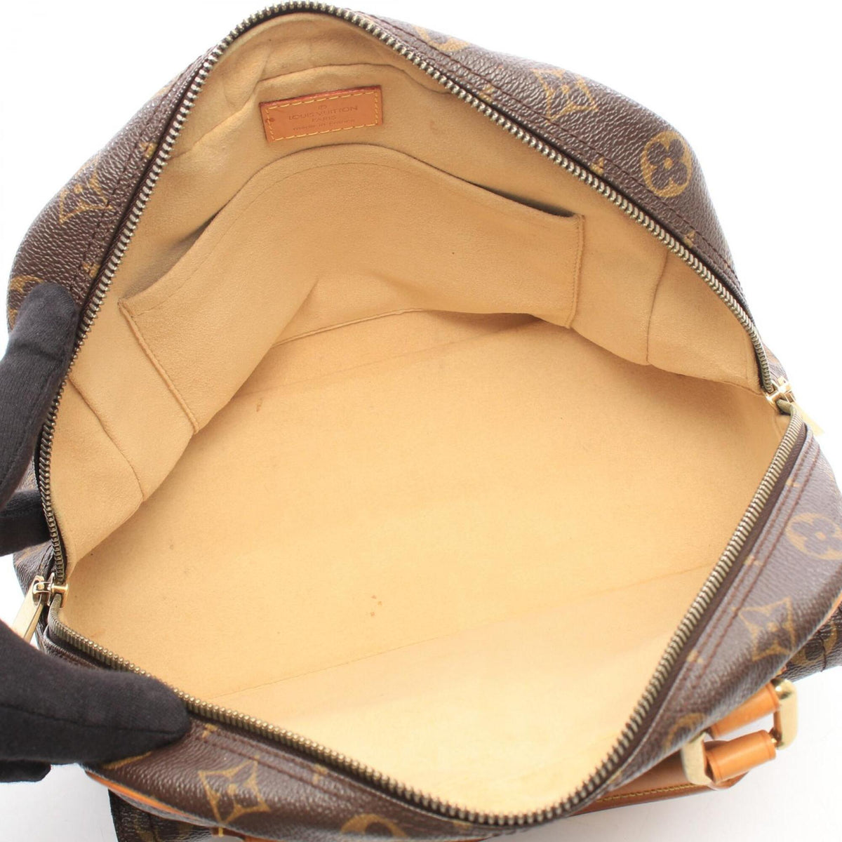 Louis Vuitton Brown Monogram Coated Canvas Leather Handbag (Pre-Owned)