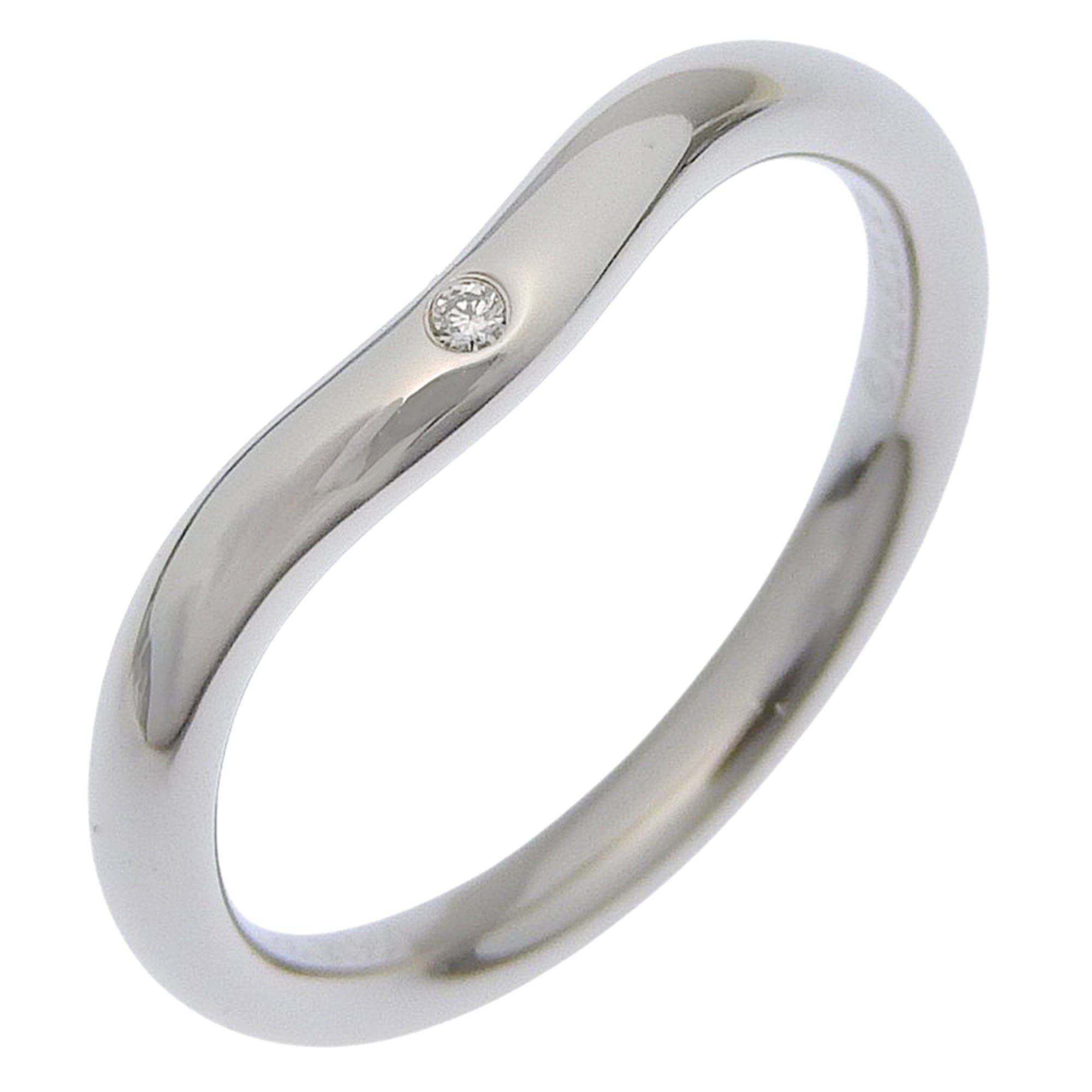 Tiffany Platinum Platinum 950 Band Ring (Pre-Owned)