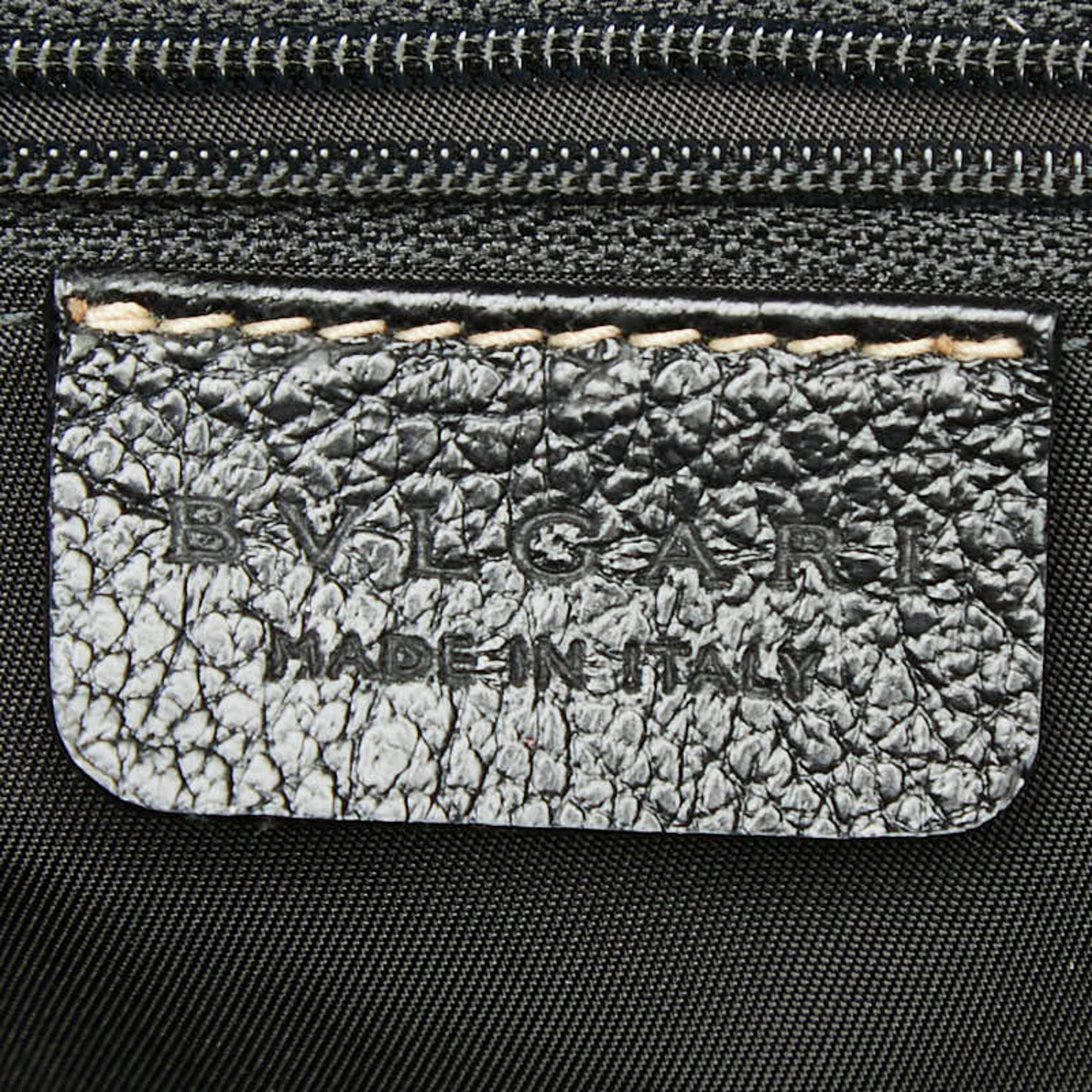 Bvlgari Black Leather Shoulder Bag (Pre-Owned)