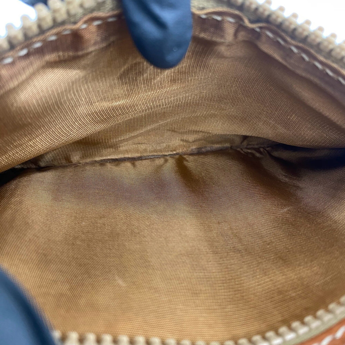 Celine Brown Leather Pvc Pochette Shoulder Bag (Pre-Owned)